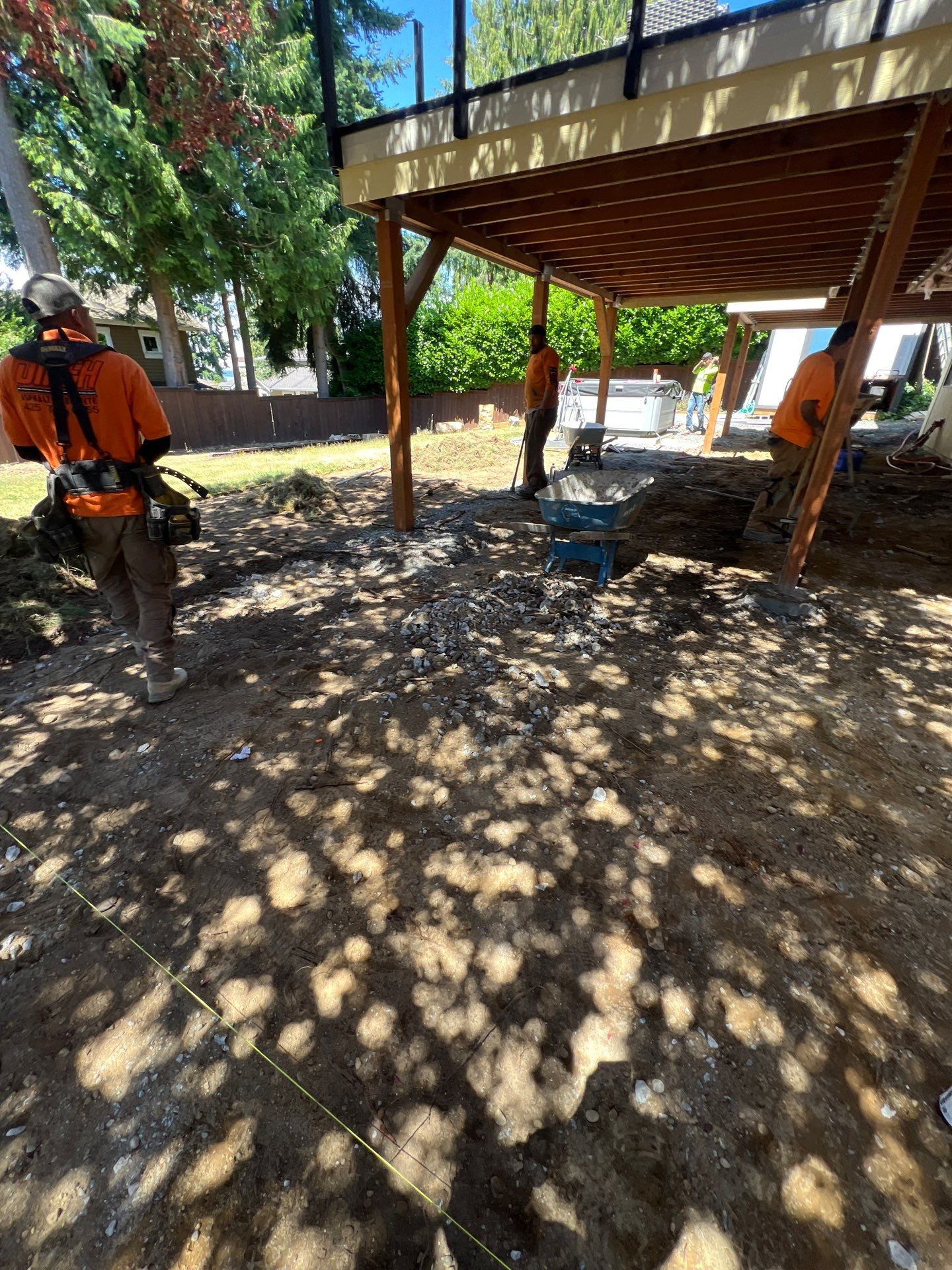 Concrete Back Patio Renovation | Edmonds  by Jireh Asphalt & Concrete Inc 