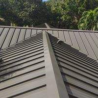 24ga 1.5" Mechanical Seam Medium Bronze  by Total Roofing System The Metal Roof Experts