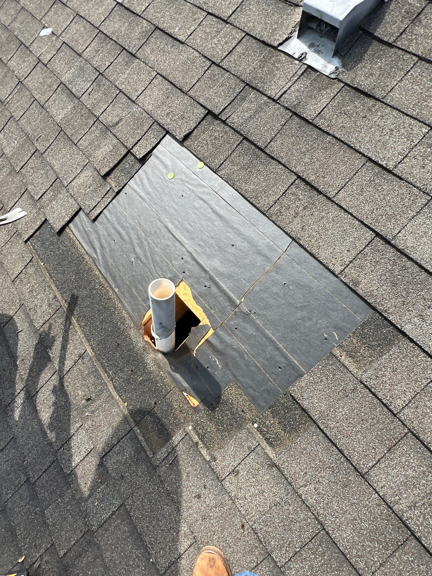 Hail Damage using Owen's Corning Duration (Lifetime) Shingles by Roof Repair Company