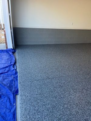 Garage Floor Coating using Wombat