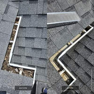 Gutter guard instalation 