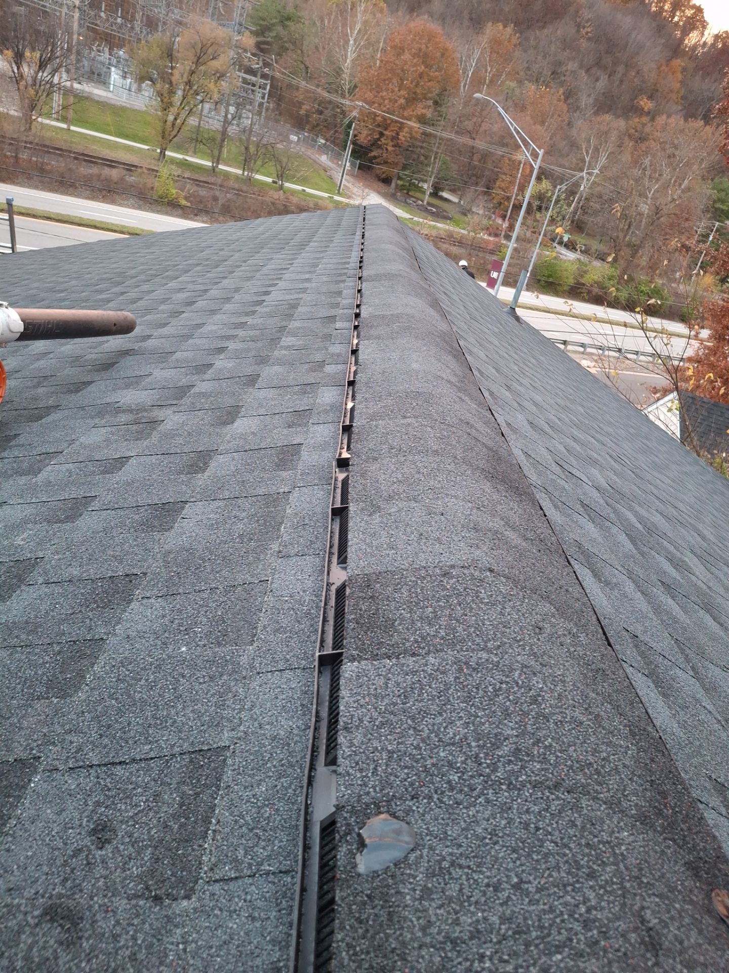 Residential Roofing Installation using GAF Timberline HDZ Charcoal by Rainstoppers Roofing