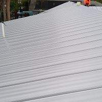 24ga 1.5" Mechanical Seam Silver Metallic by Total Roofing System The Metal Roof Experts