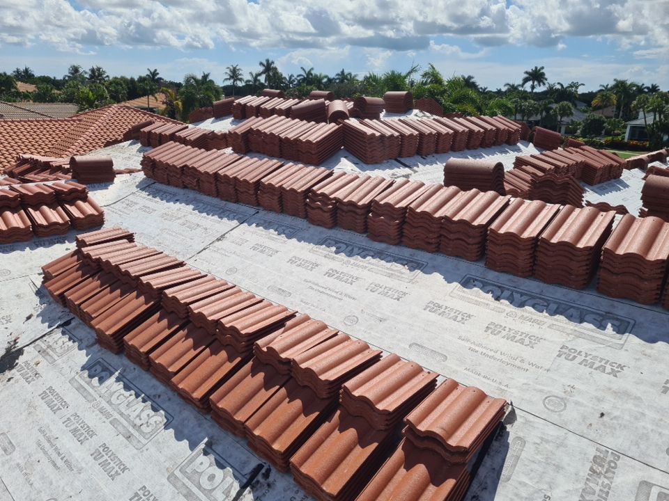 Residential Roofing Installation using Eagle Roofing Tile by BLUES BROTHERS ROOFING