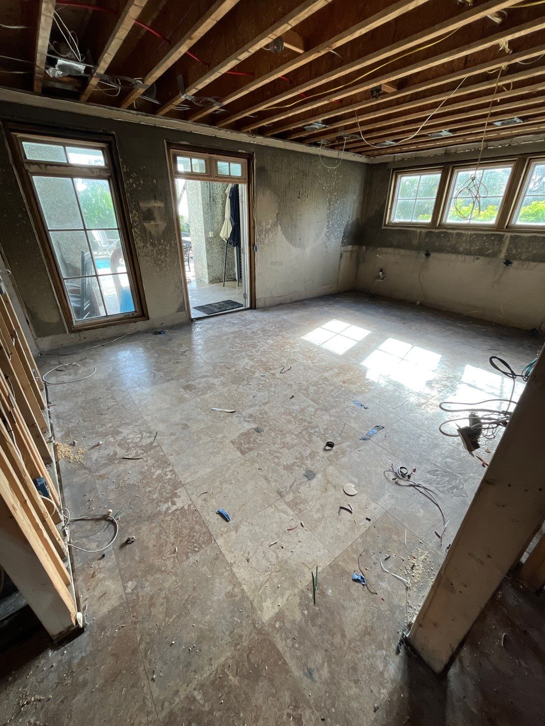 Fire mitigation with structure clean by EAS Environmental, LLC.