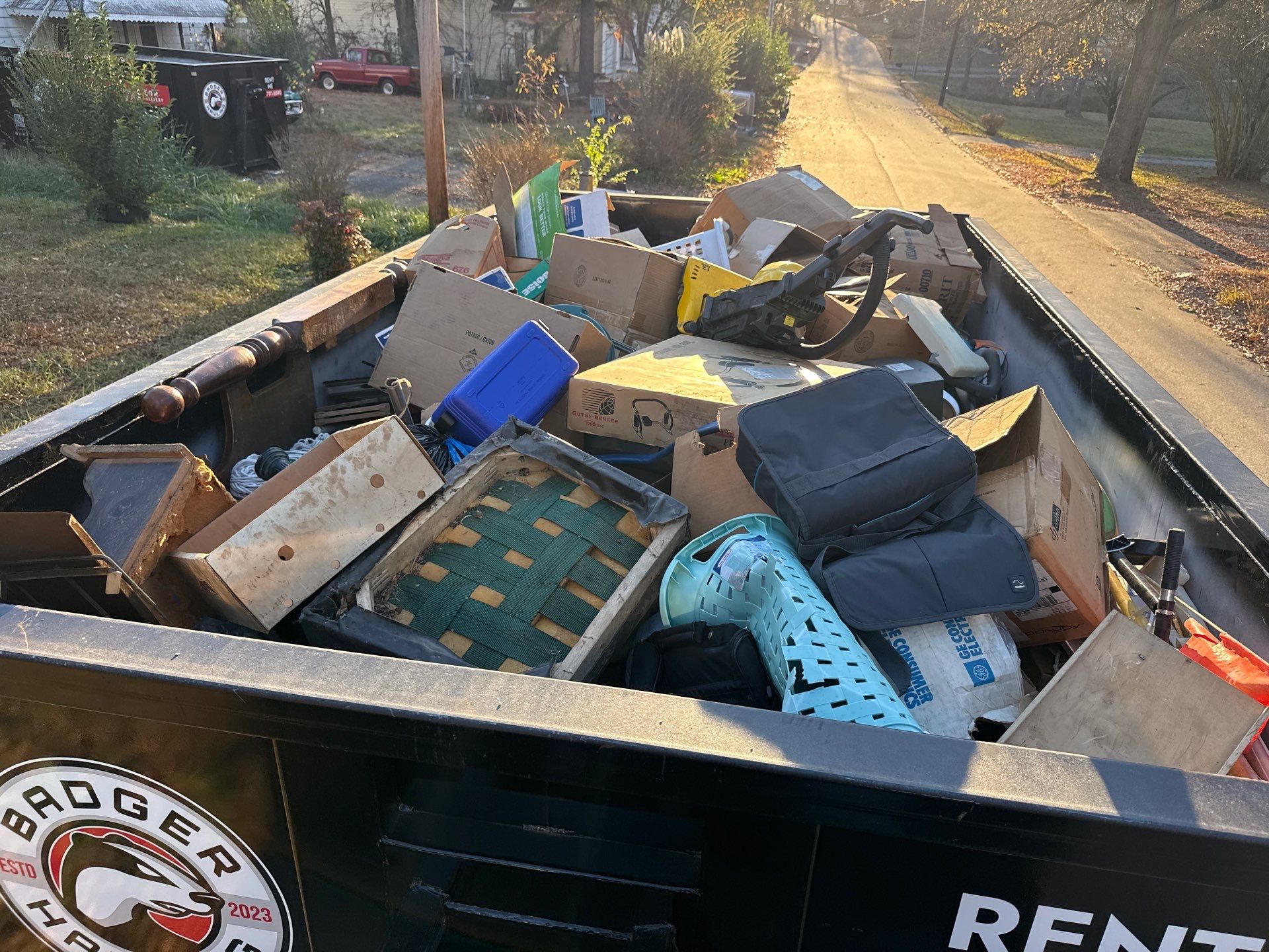 Dumpster Rental in Charlotte by Badger Hauling