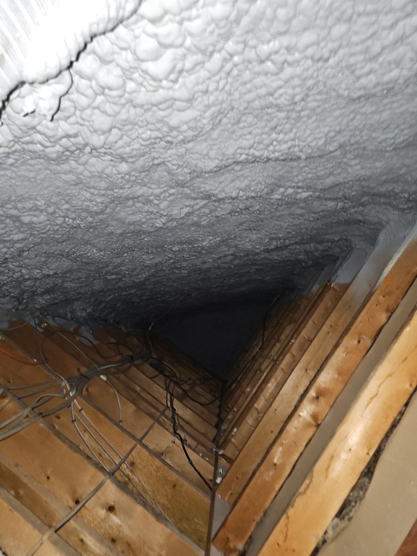 Attic Insulation using open cell spray foam by NYS Foam & Energy
