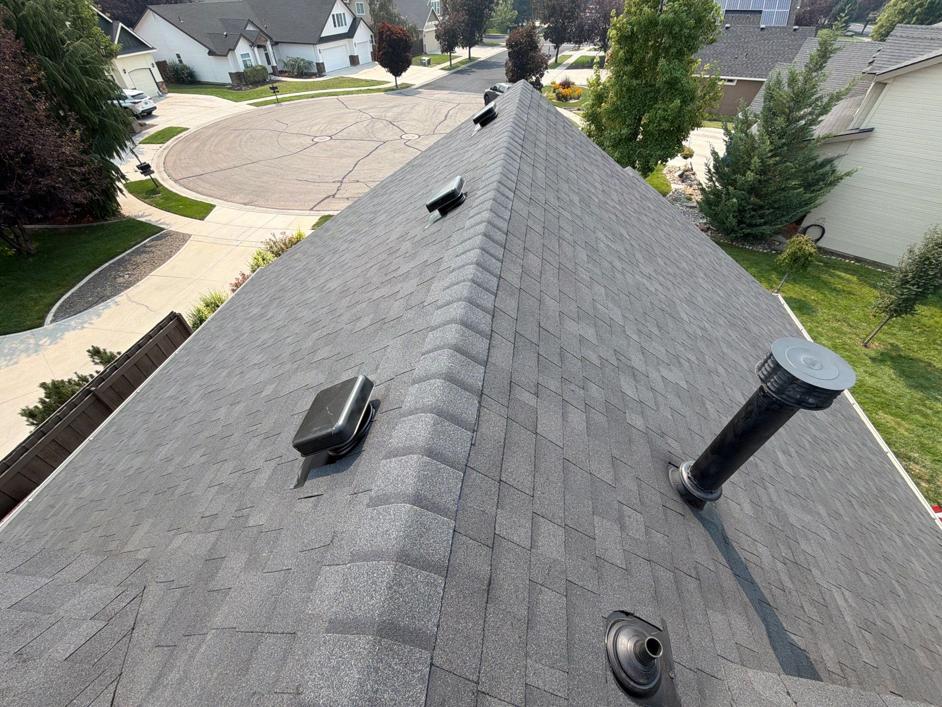 Asphalt Shingle Roof Replacement for Two-Story Home in Meridian by Olive Roofing