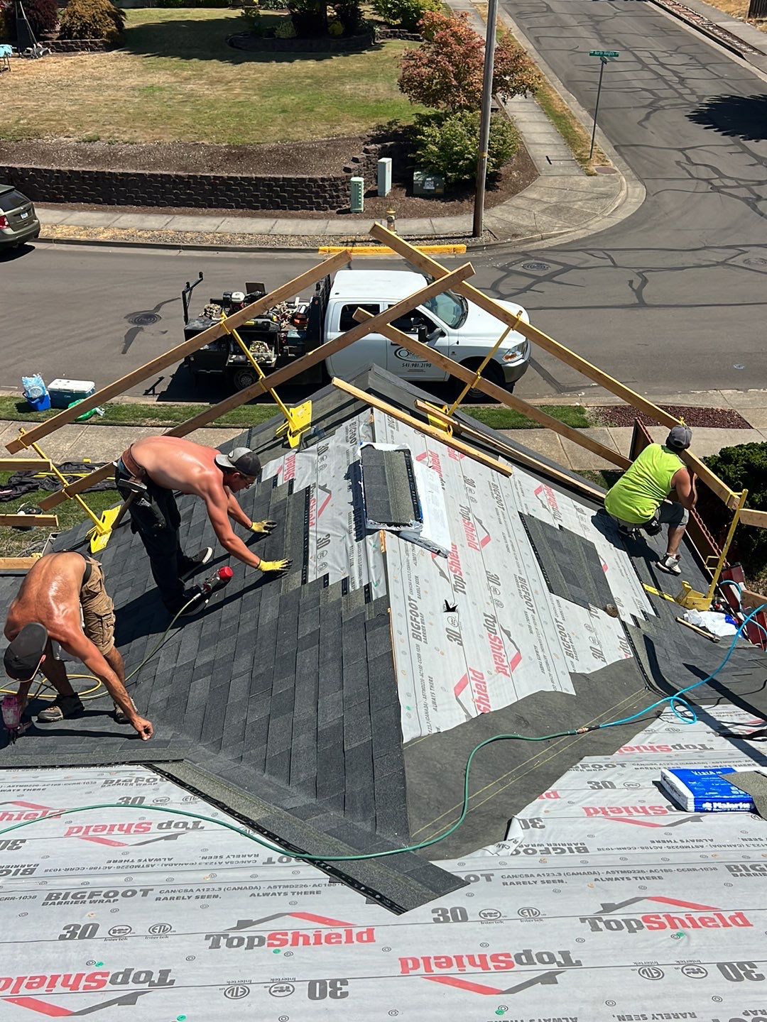 Residential Roofing Installation using Malarkey Highlander by Orezona Building & Roofing Company, Inc.