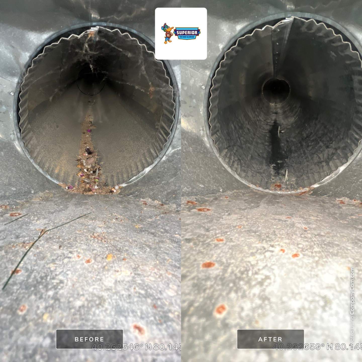 Air Duct Cleaning With a Vacuum Truck in Canonsburg, PA by Superior Air Duct Cleaning