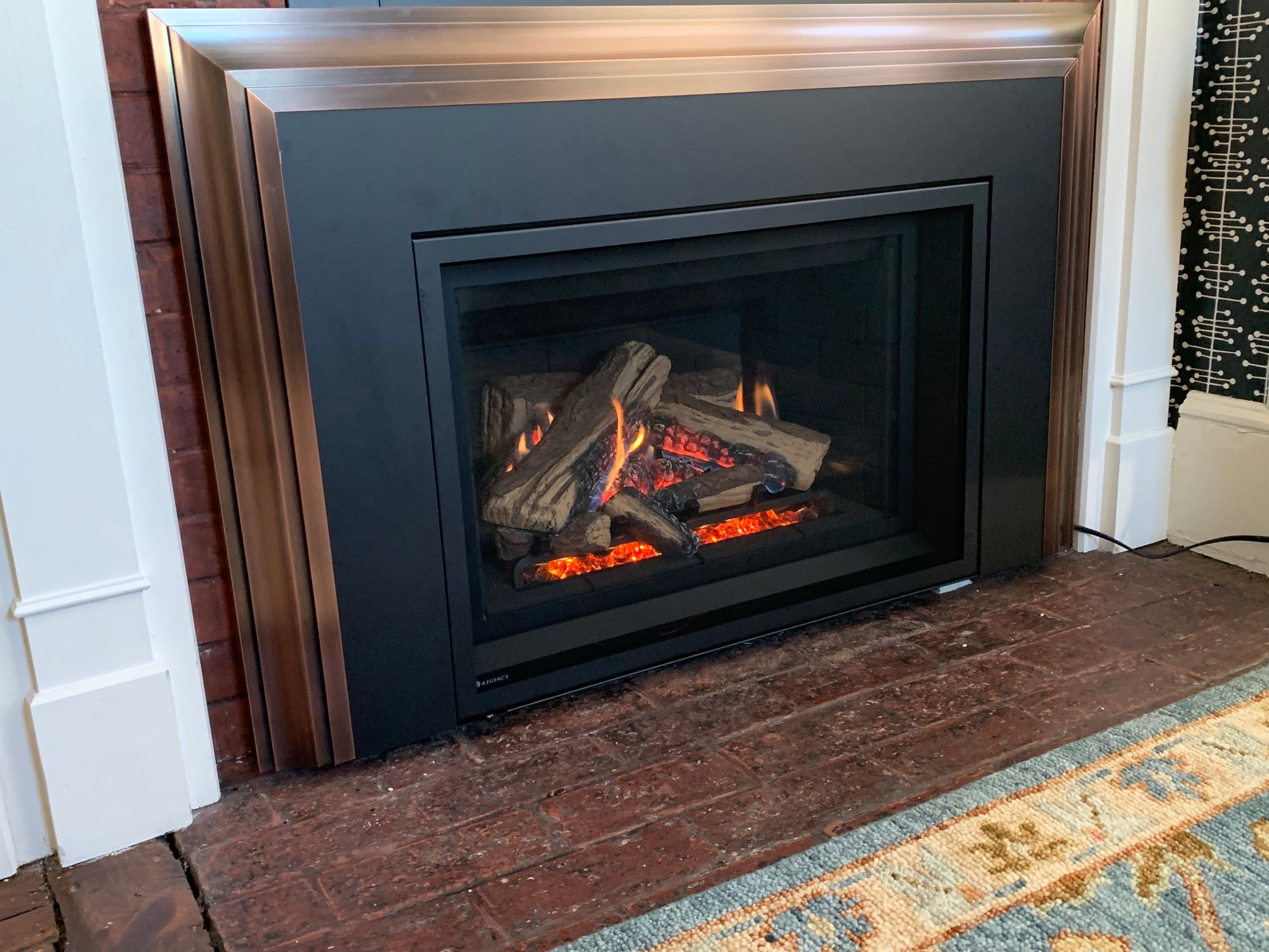 Gas Fireplace and Insert  by Neighborhood Chimney Services 
