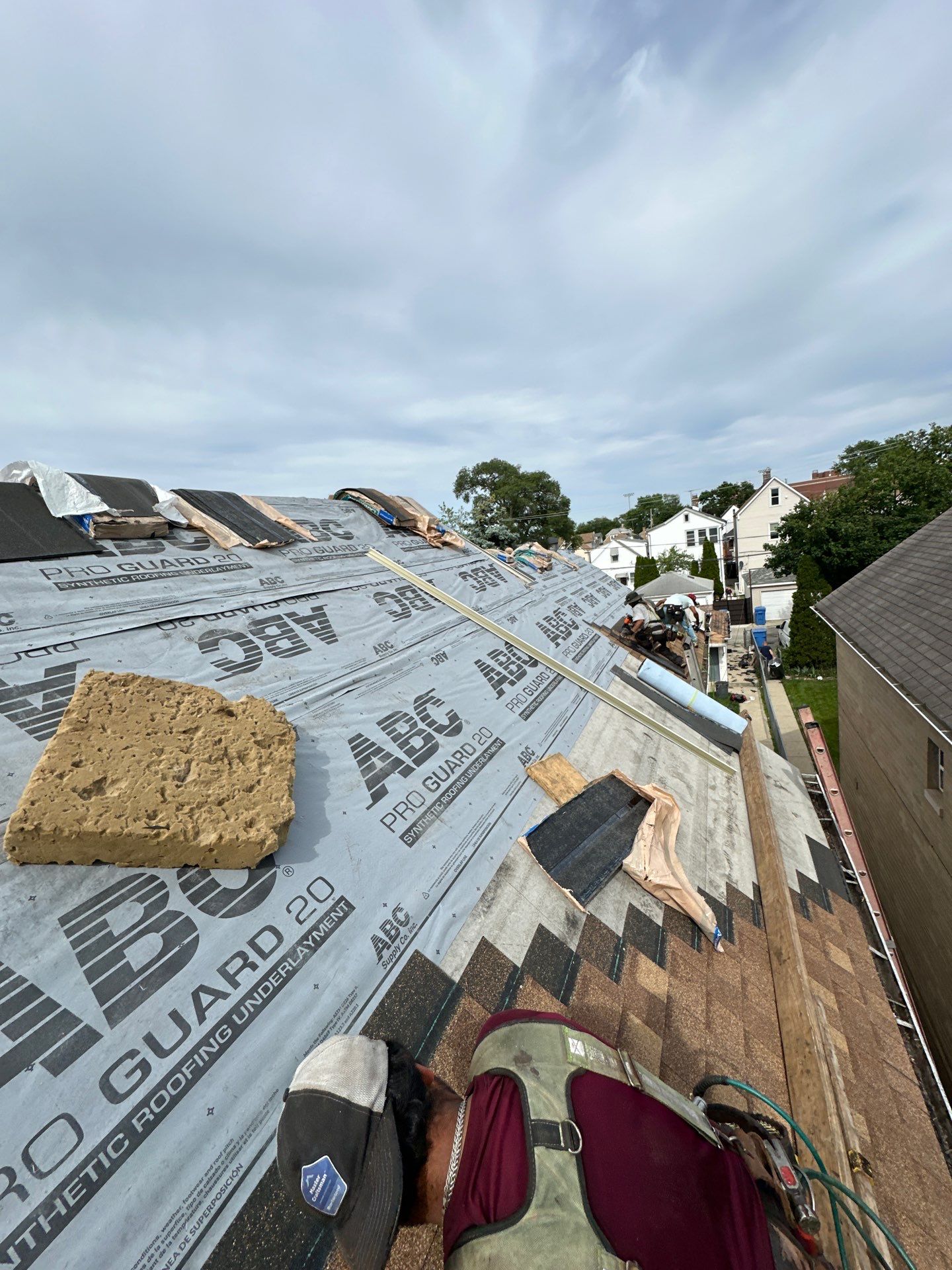 Roof replacement by hail and wind damage by Just Brilliant Restoration JBR