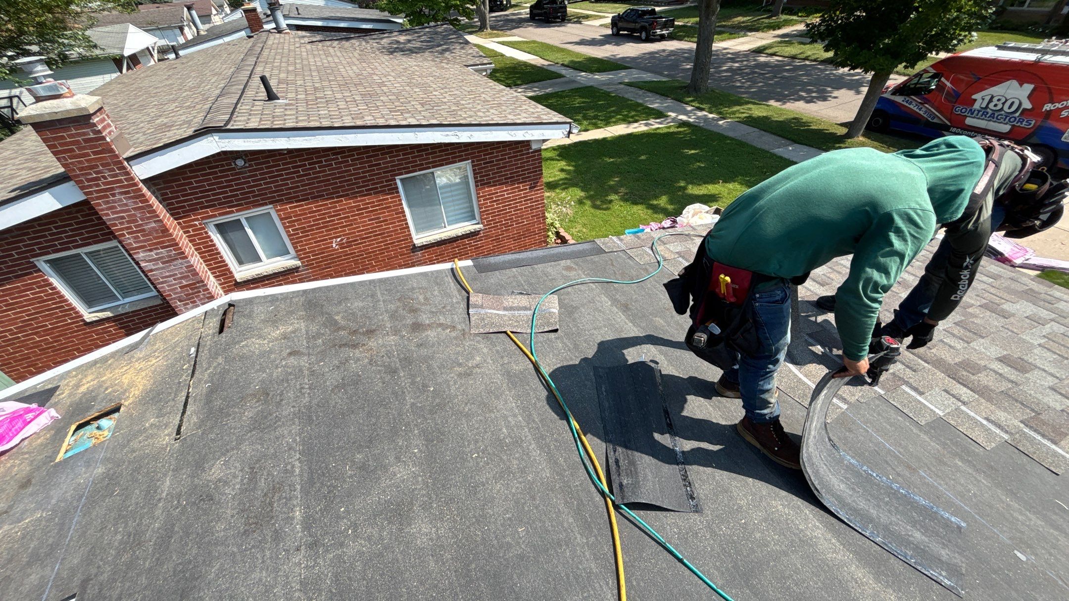 Roof Replacement using Owens Corning Driftwood by 180 Contractors