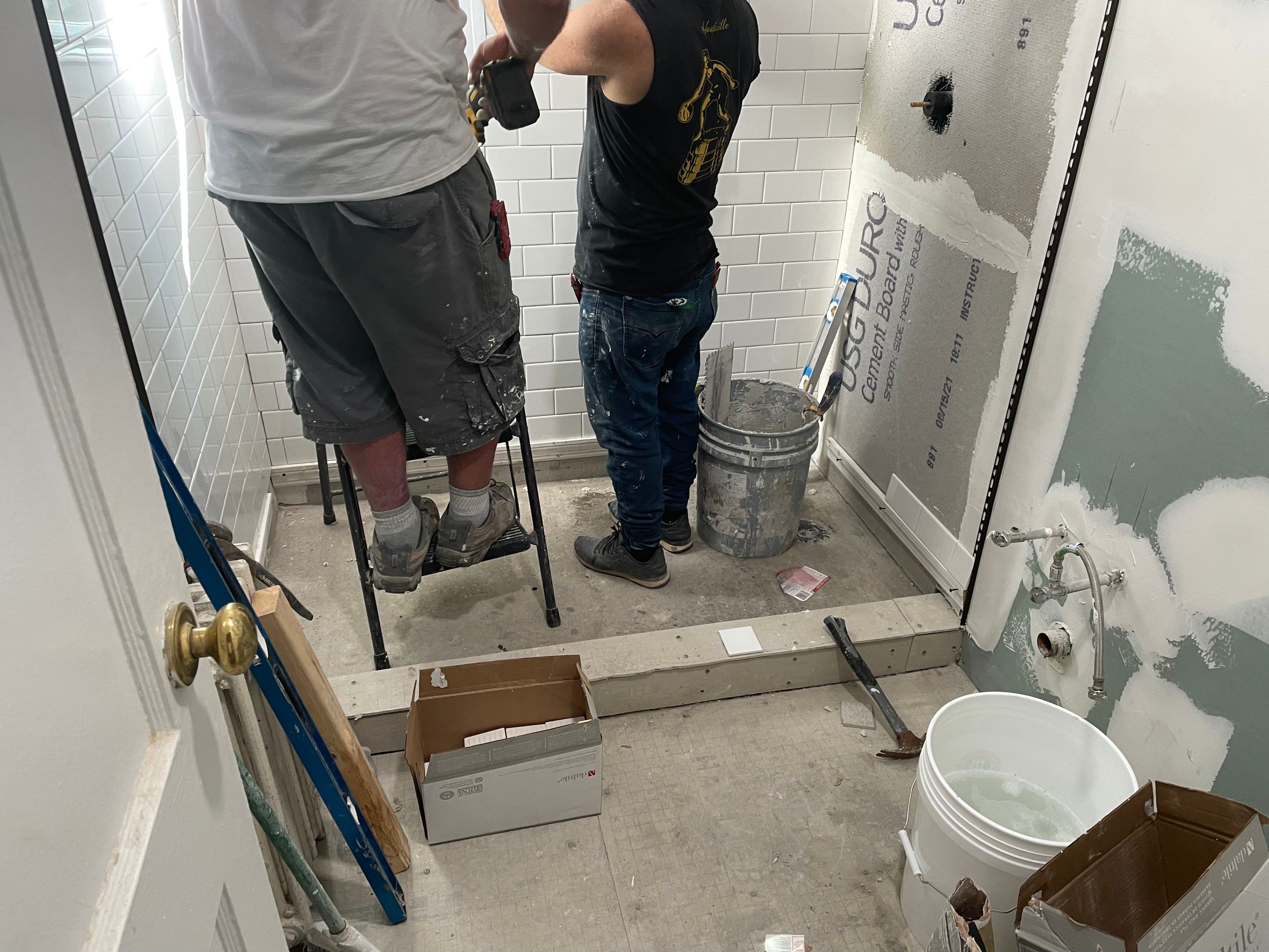 Basement Remodel using Tile by Home Concepts Construction