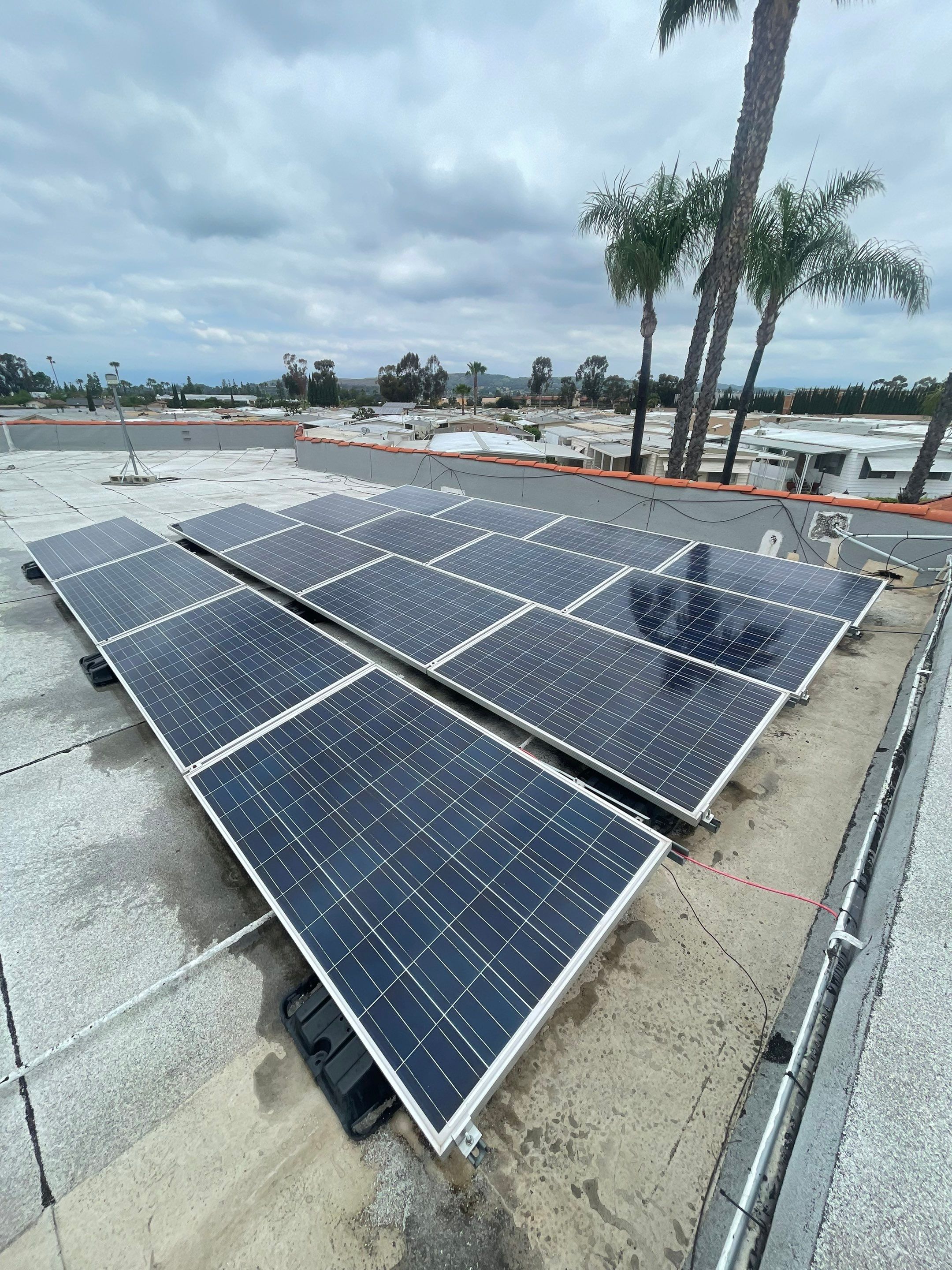 Commercial Solar Cleaning in Rowland Heights for Mobile Home Park by Palm Coast Solar Cleaning