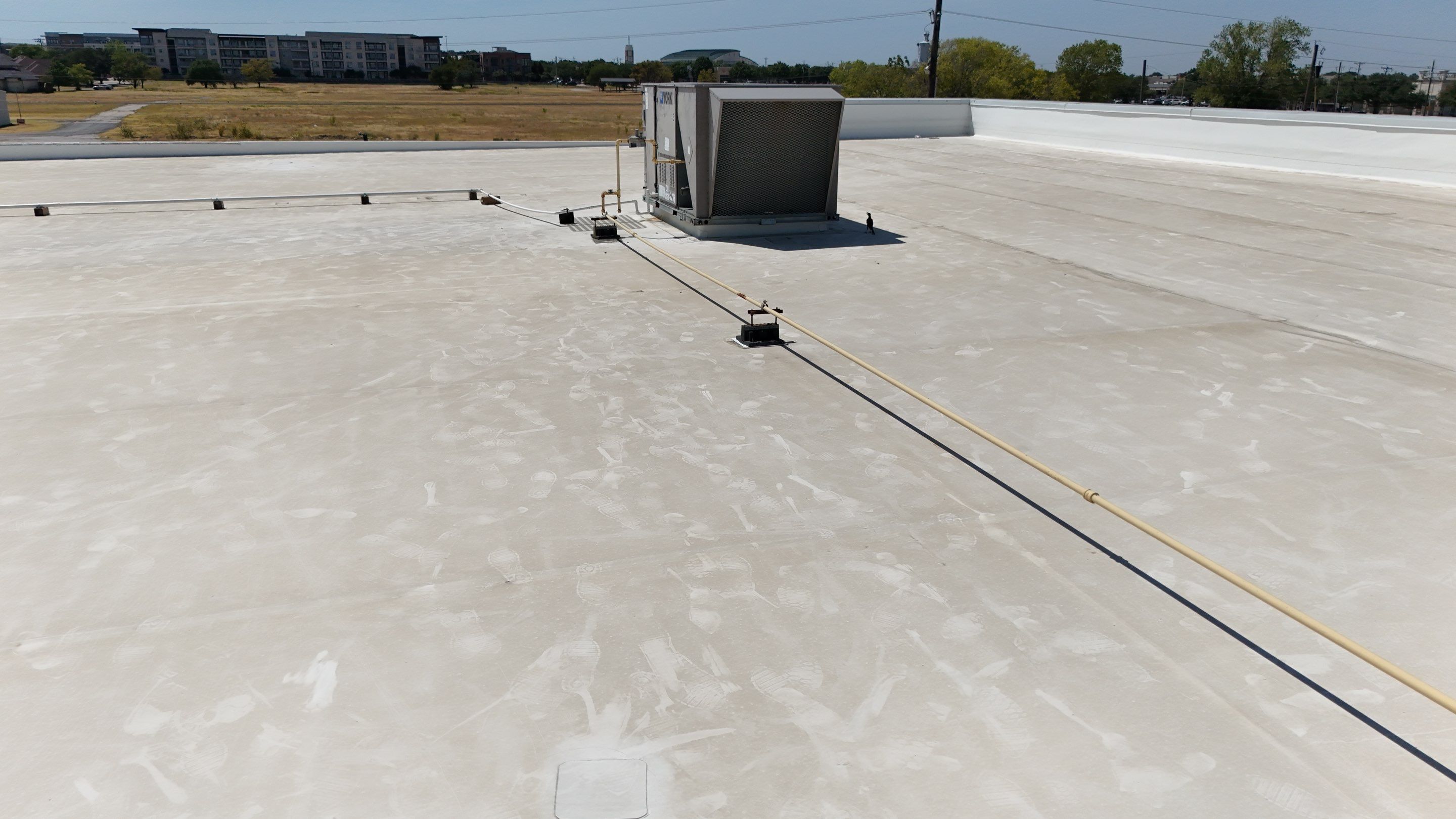 Commercial Flat Roof Repair and Safety Guardrail Installation in Plano by Armor Roofing | Exteriors