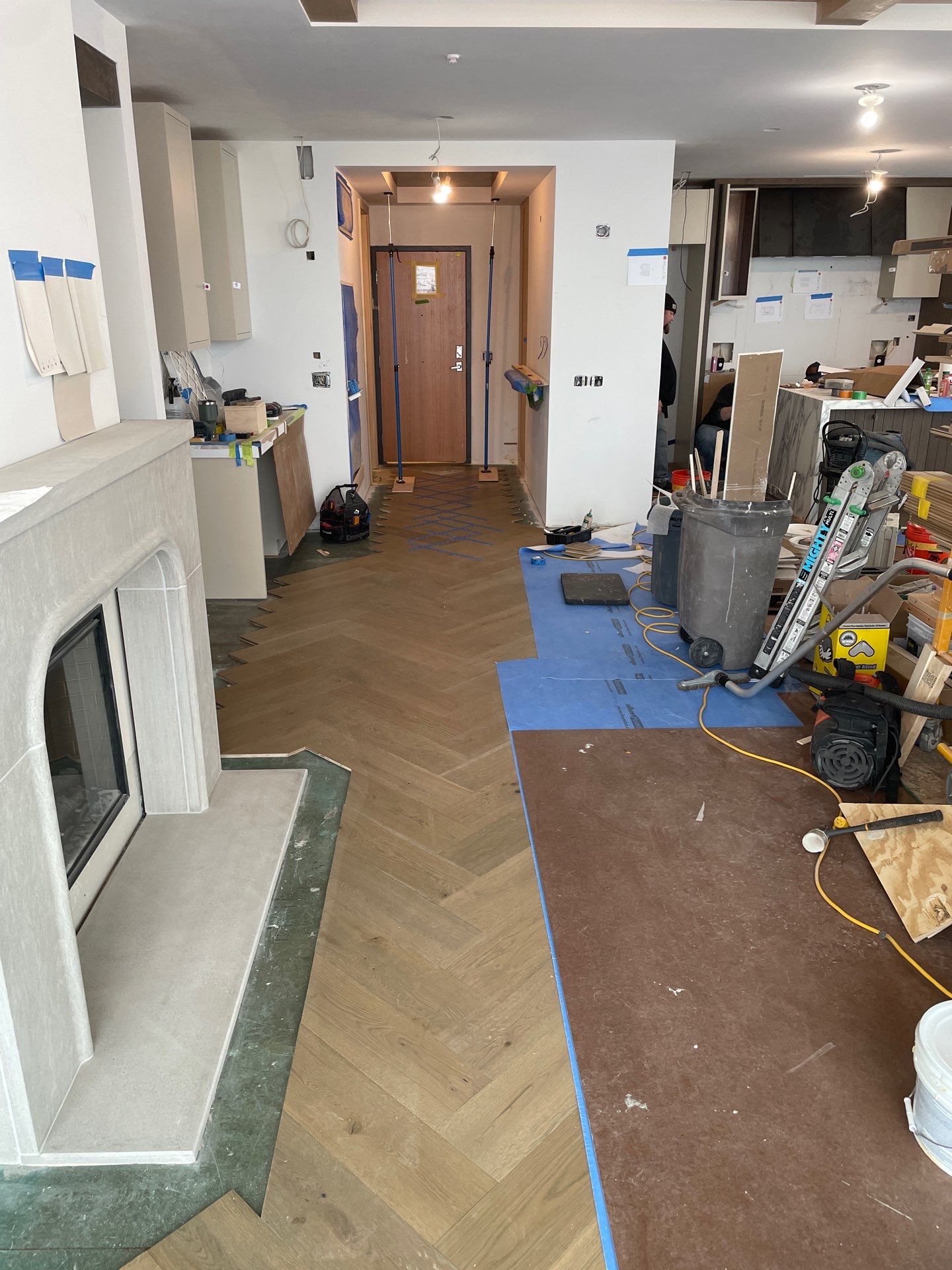 Herringbone Feature! by RTBaldwin Hardwood Floors
