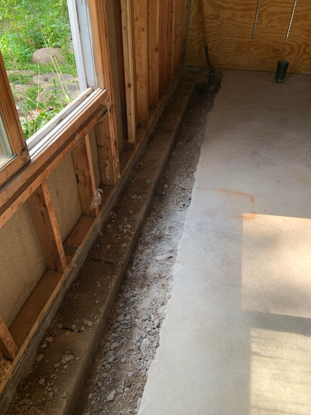 Correcting an Improper Installation for Alan in Chanhassen by Waterproofing Northeast