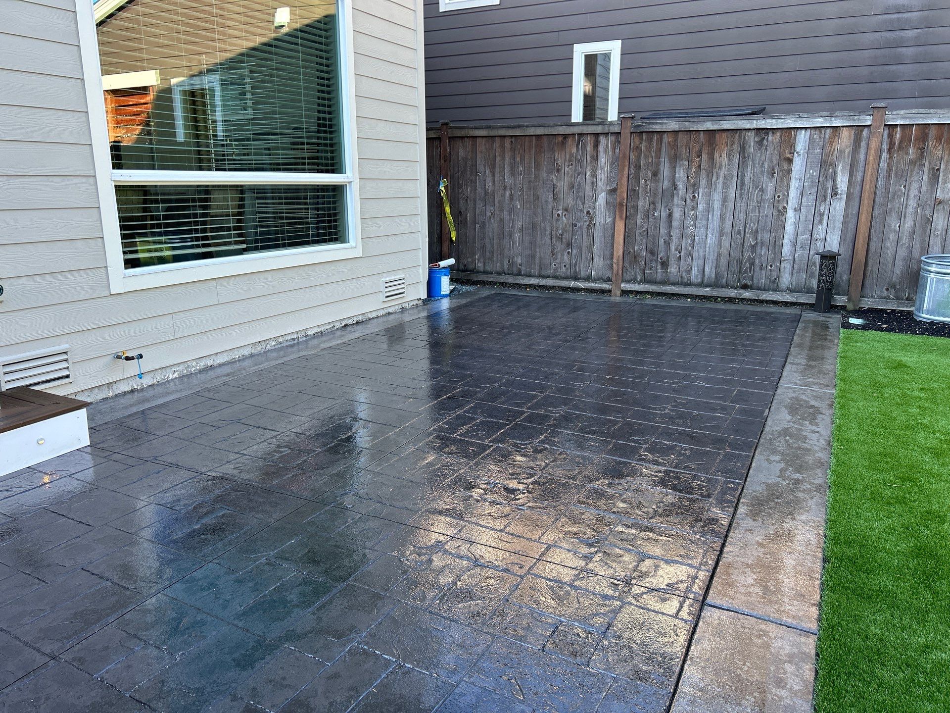 Stamped Concrete Driveway with Sealed Finish | Everett  by Jireh Asphalt & Concrete Inc 