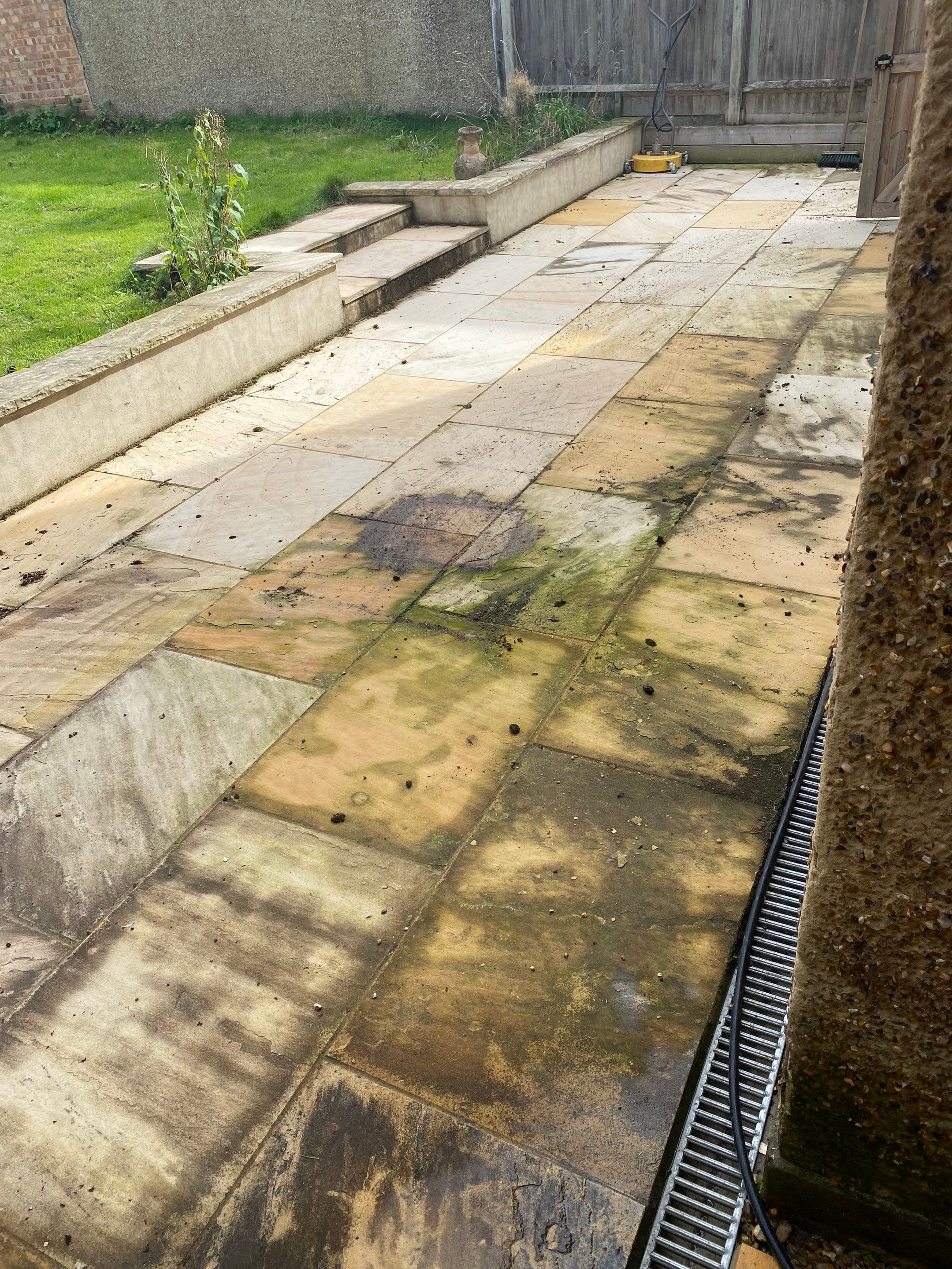 Driveway And Patio Clean using honda 21 ltr/min by Ges Exterior Cleaning ltd
