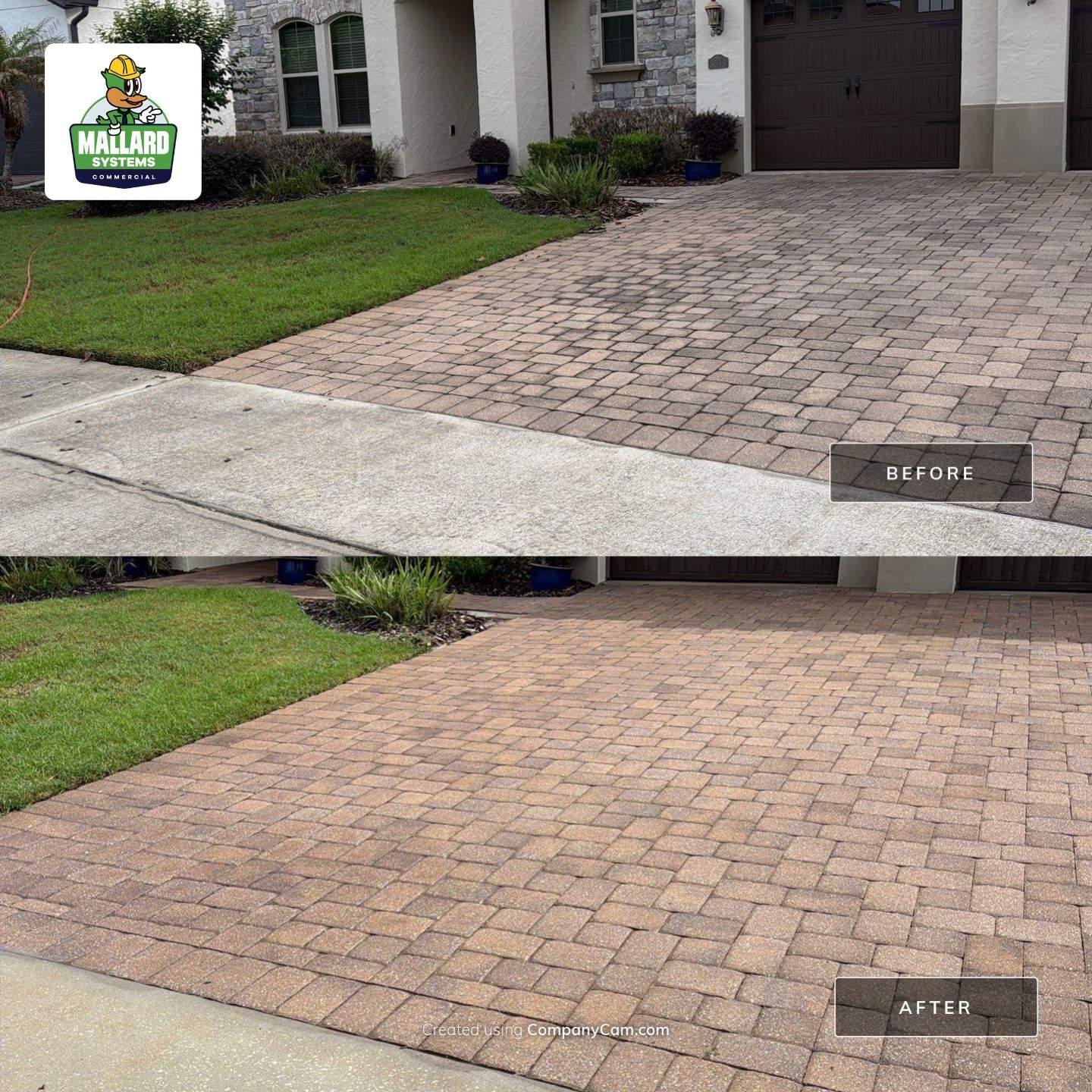 Barrel Tile Roof Cleaning & Paver Driveway Cleaning by Mallard Systems