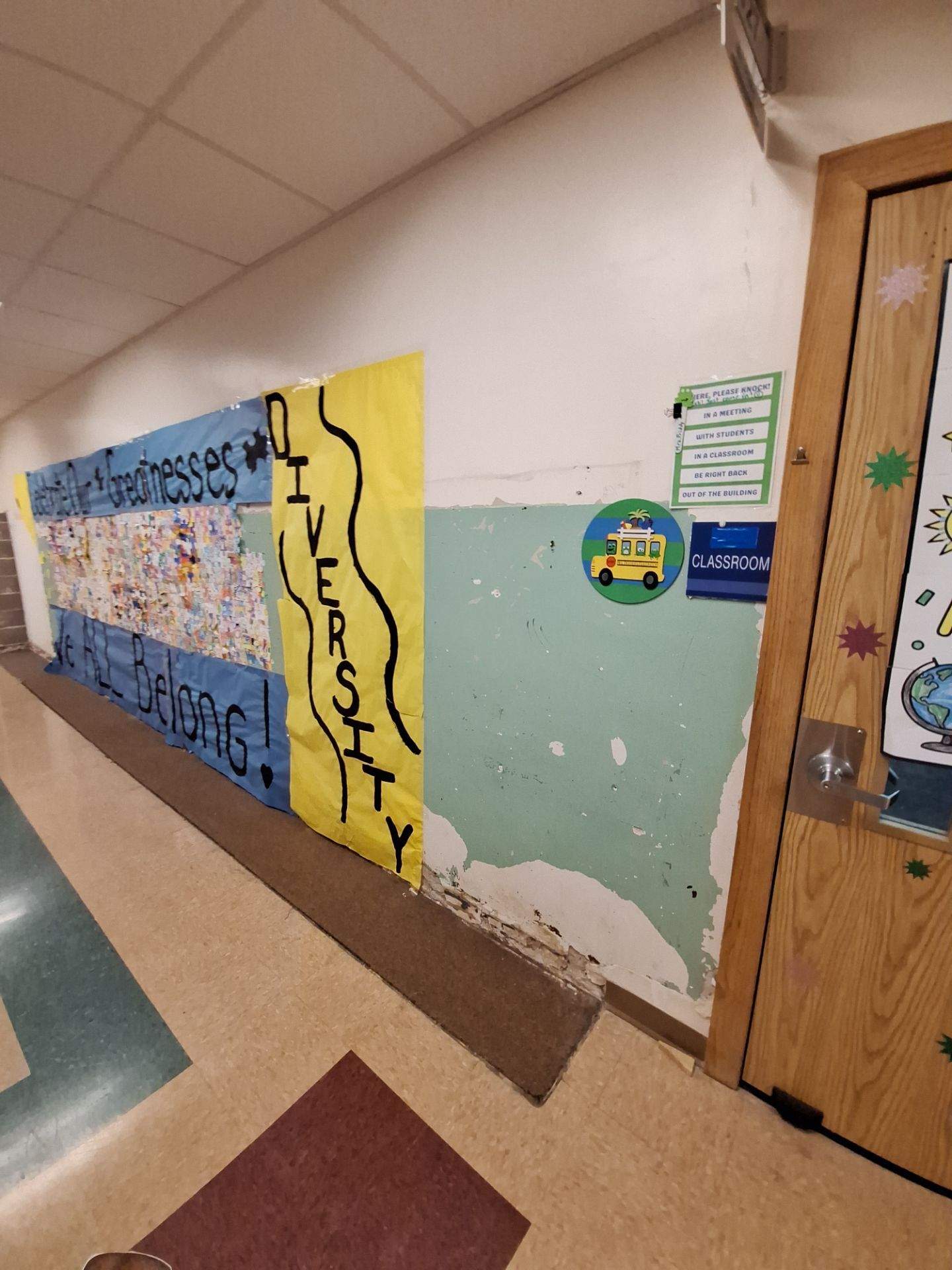 Interior Drywall Patching and repainting for Oakridge School district! by Gordon Painting