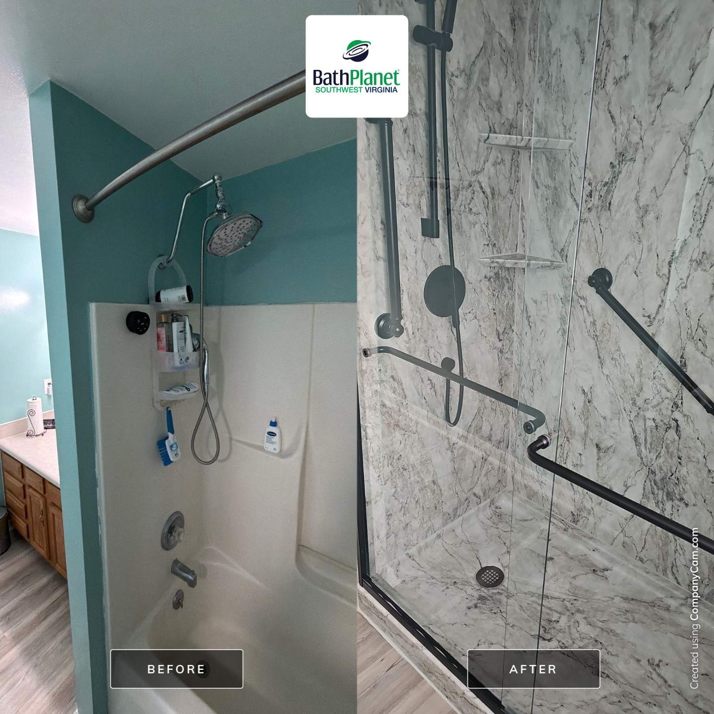 Tub to Shower by BathPlanet SW Virginia