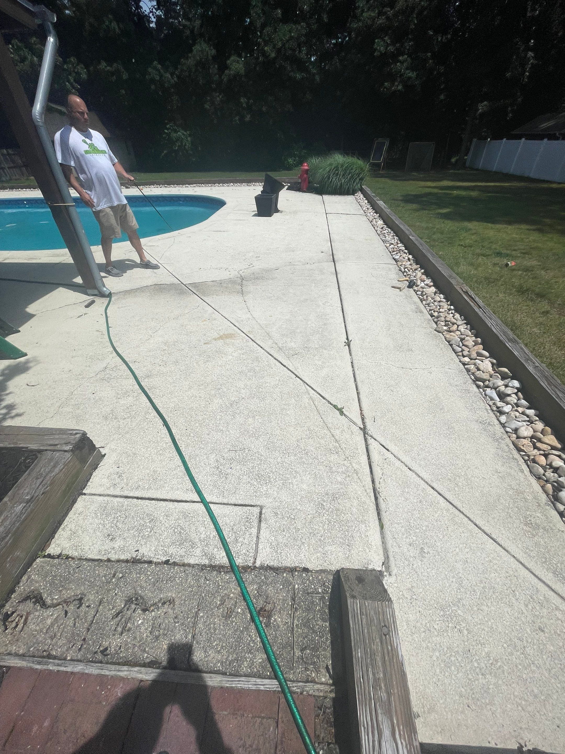 House Wash, Pool Patio, Driveway, Exterior Fireplace, Deck & Fence Cleaning by SJ Exterior
