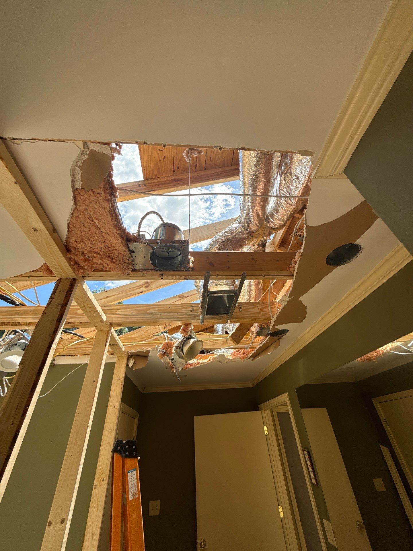 Tree Damage Restoration and Asphalt Shingle Roof Replacement in Memphis by Revival Roofing Services