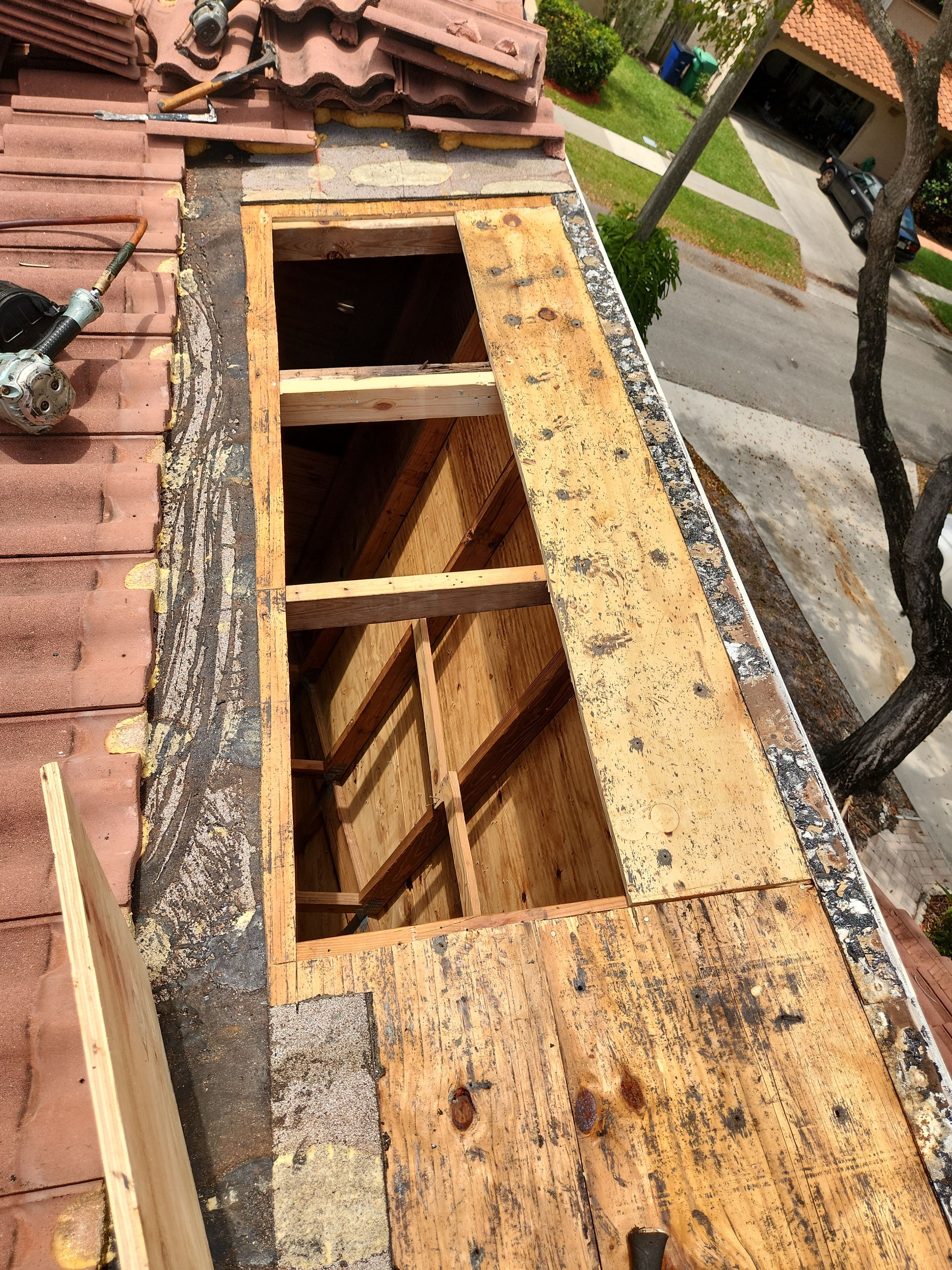 Clay Tile Roof Leak Repair and Sheathing Replacement in Hollywood by Aastro Roofing