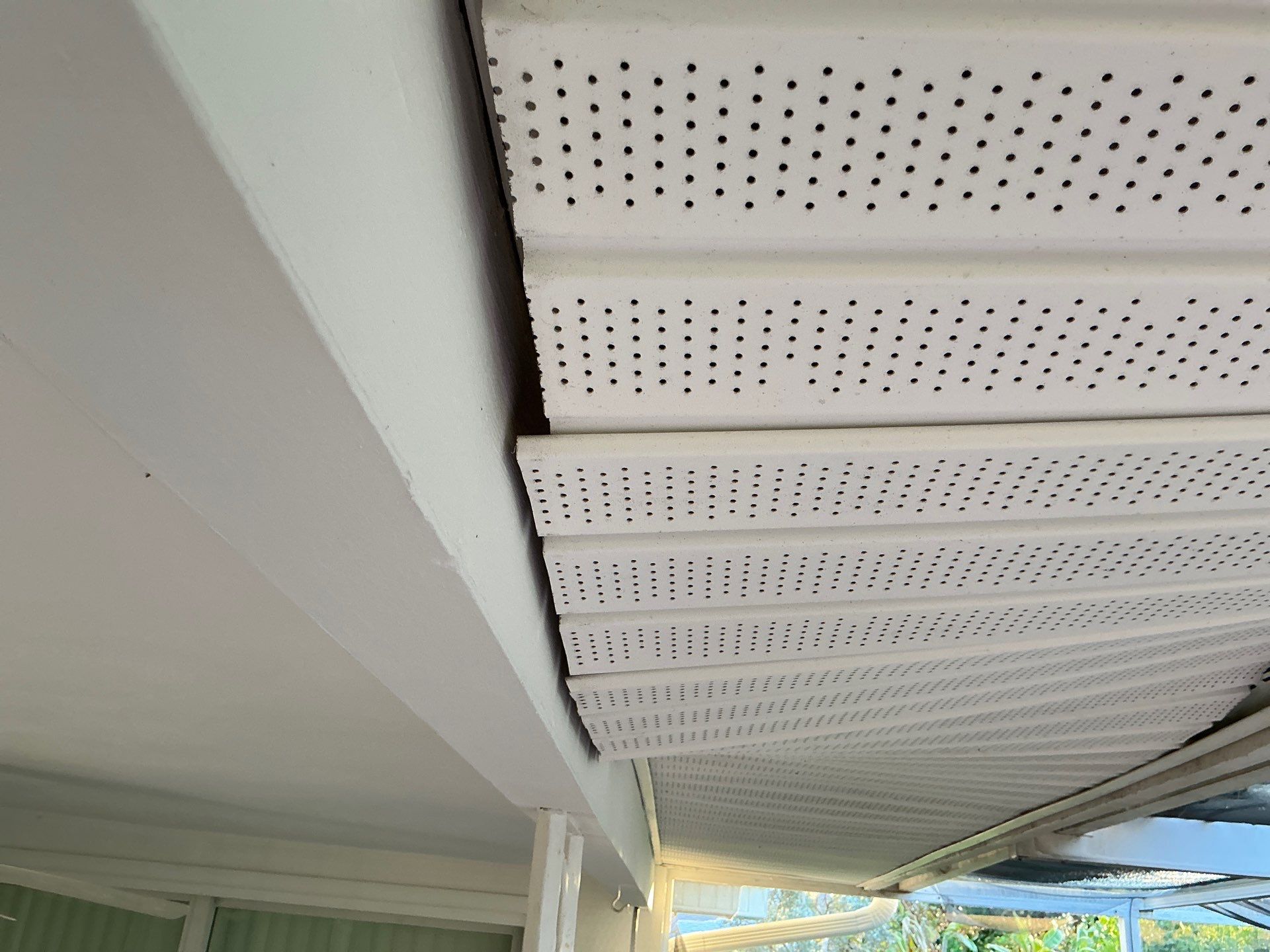 Soffit White Vinyl Installation FL by Gutter Professors