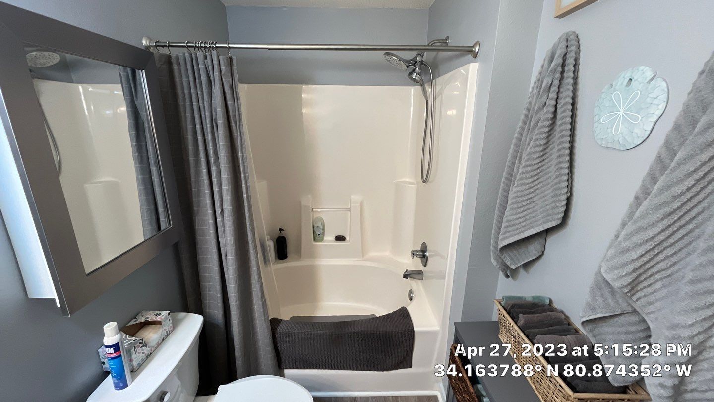 Converting Fiberglass Shower/Tub into Walk in Shower by Thompson Industrial