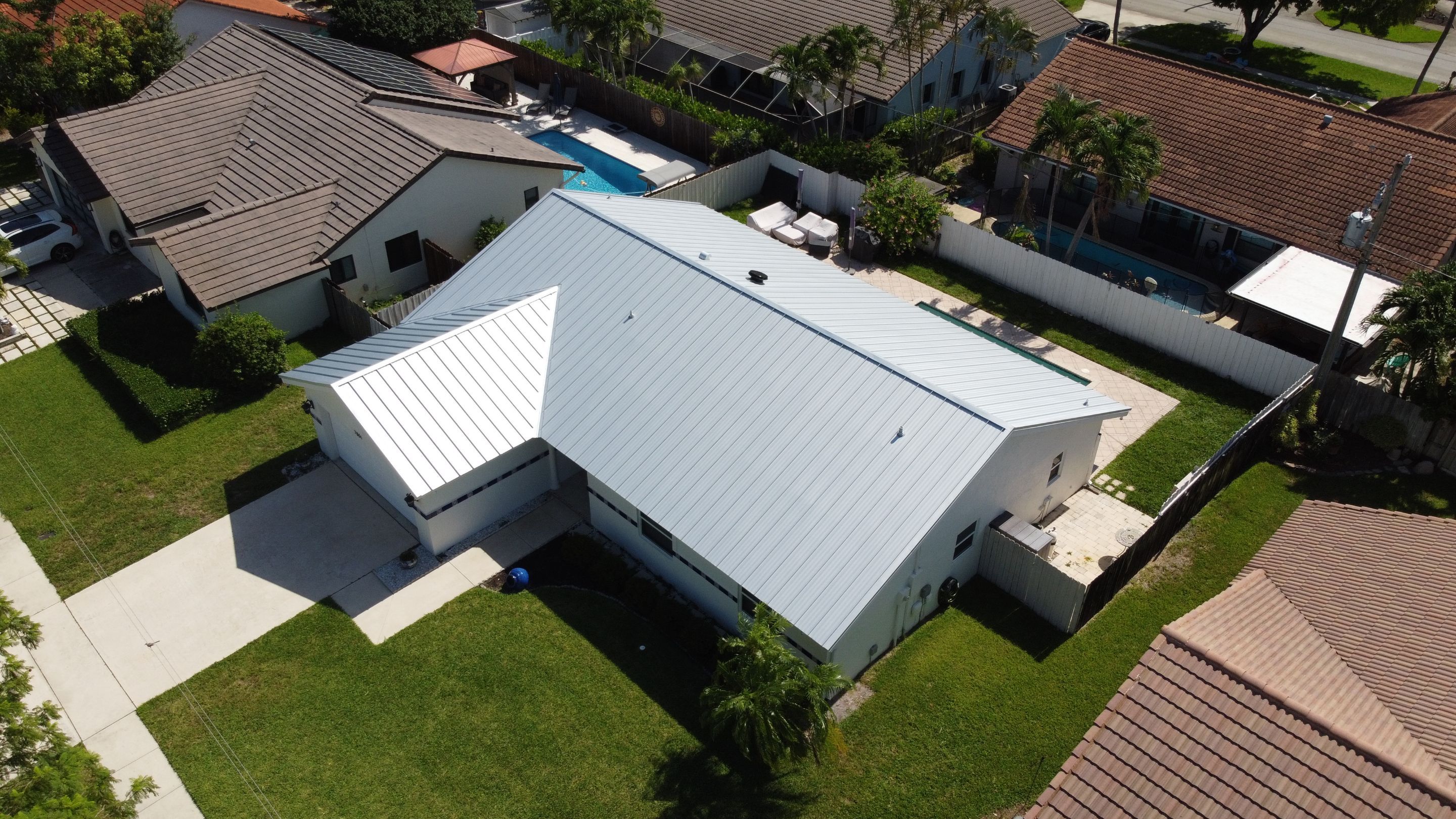 Residential Roofing Installation using Mil Finish-Unpainted by BLUES BROTHERS CONSTRUCTION CORP