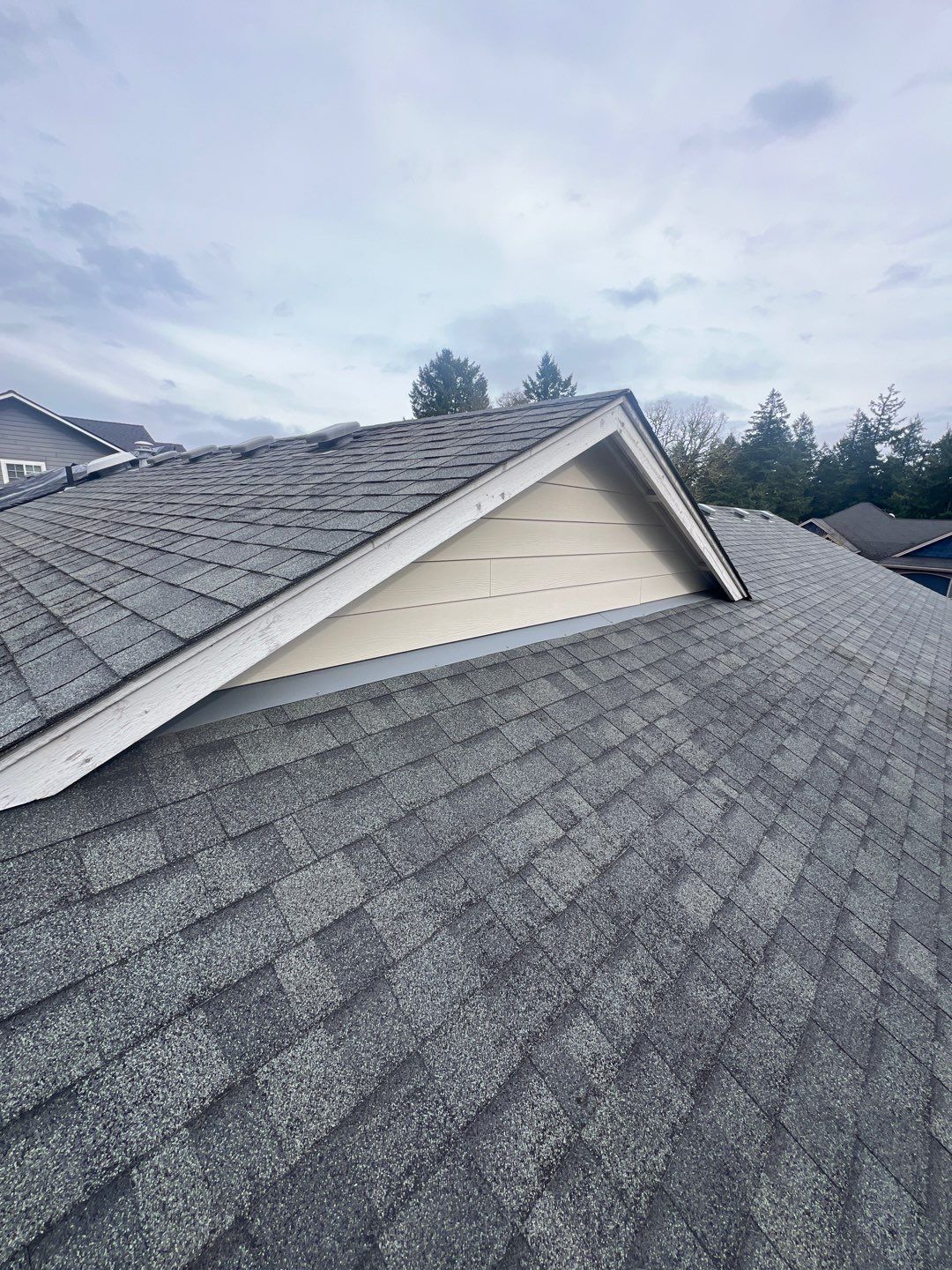 Residential Roofing Installation using IKO Cambridge (Color: Dual Grey) by Orezona Building & Roofing Company, Inc.