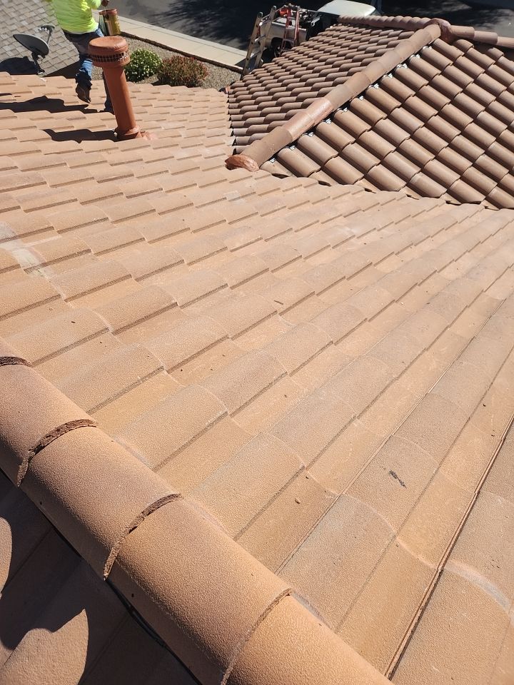 Sunset Tan Concrete Tile by Reimagine Roofing