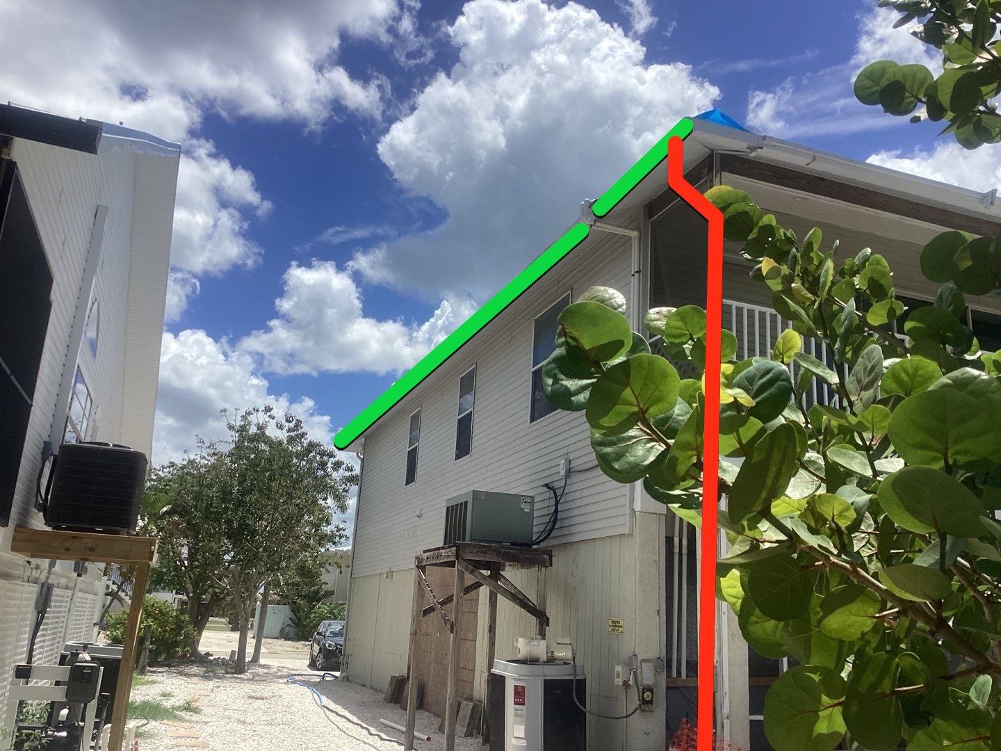 Complete Gutter System with Downspouts & Guards in Fort Myers Beach FL by Gutter Professors