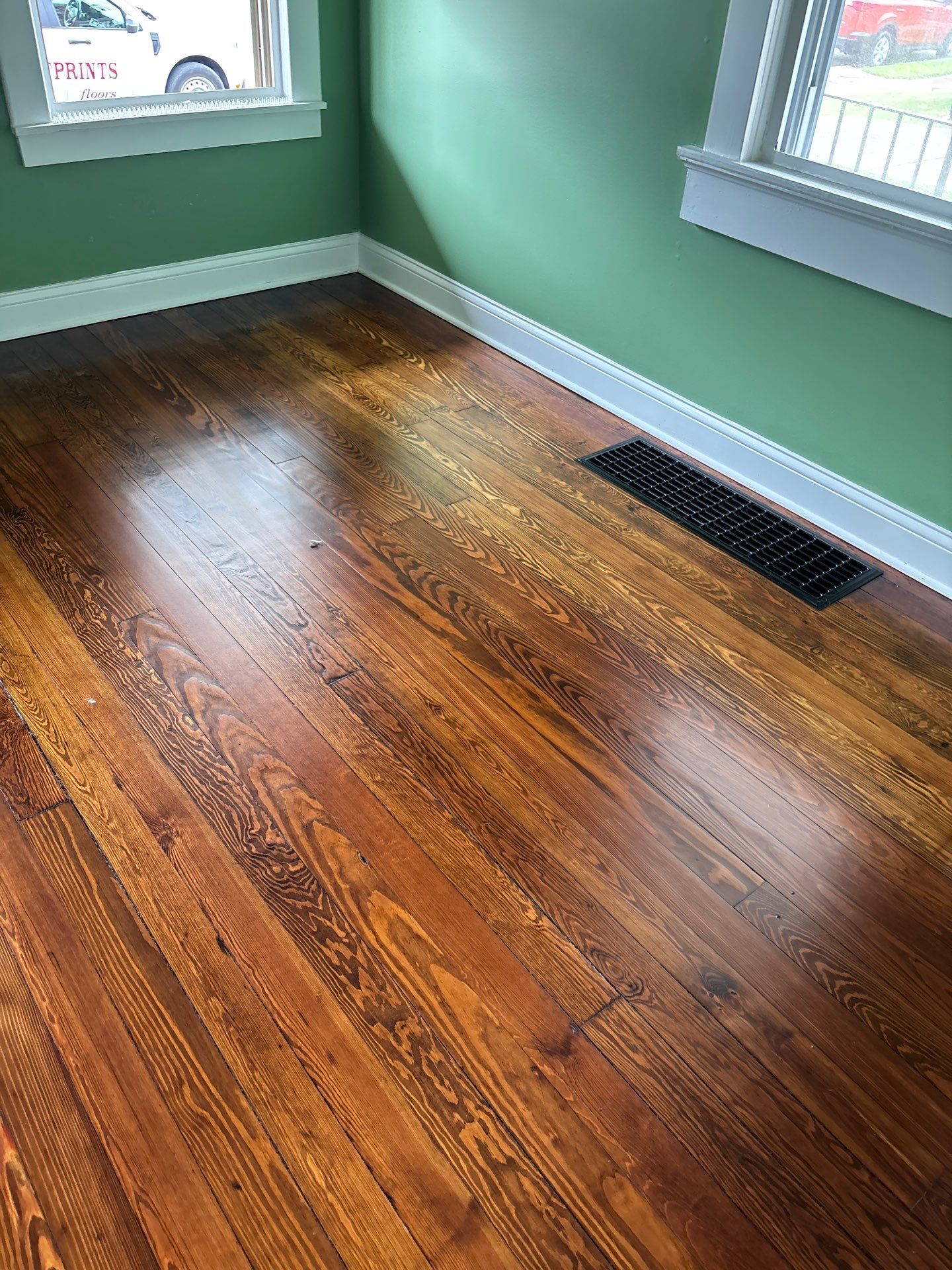 Hardwood Floor Refinishing and Staining Project in Latonia by Footprints Floors Kentucky