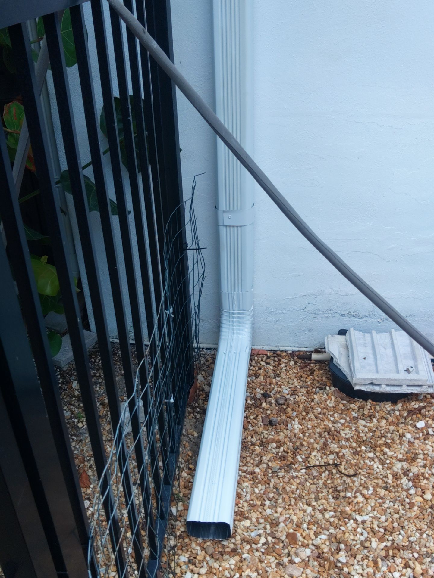 K-Style Seamless Gutter Installation using 3X4 Elbow Downspout in Marco Island, FL  by Gutter Professors