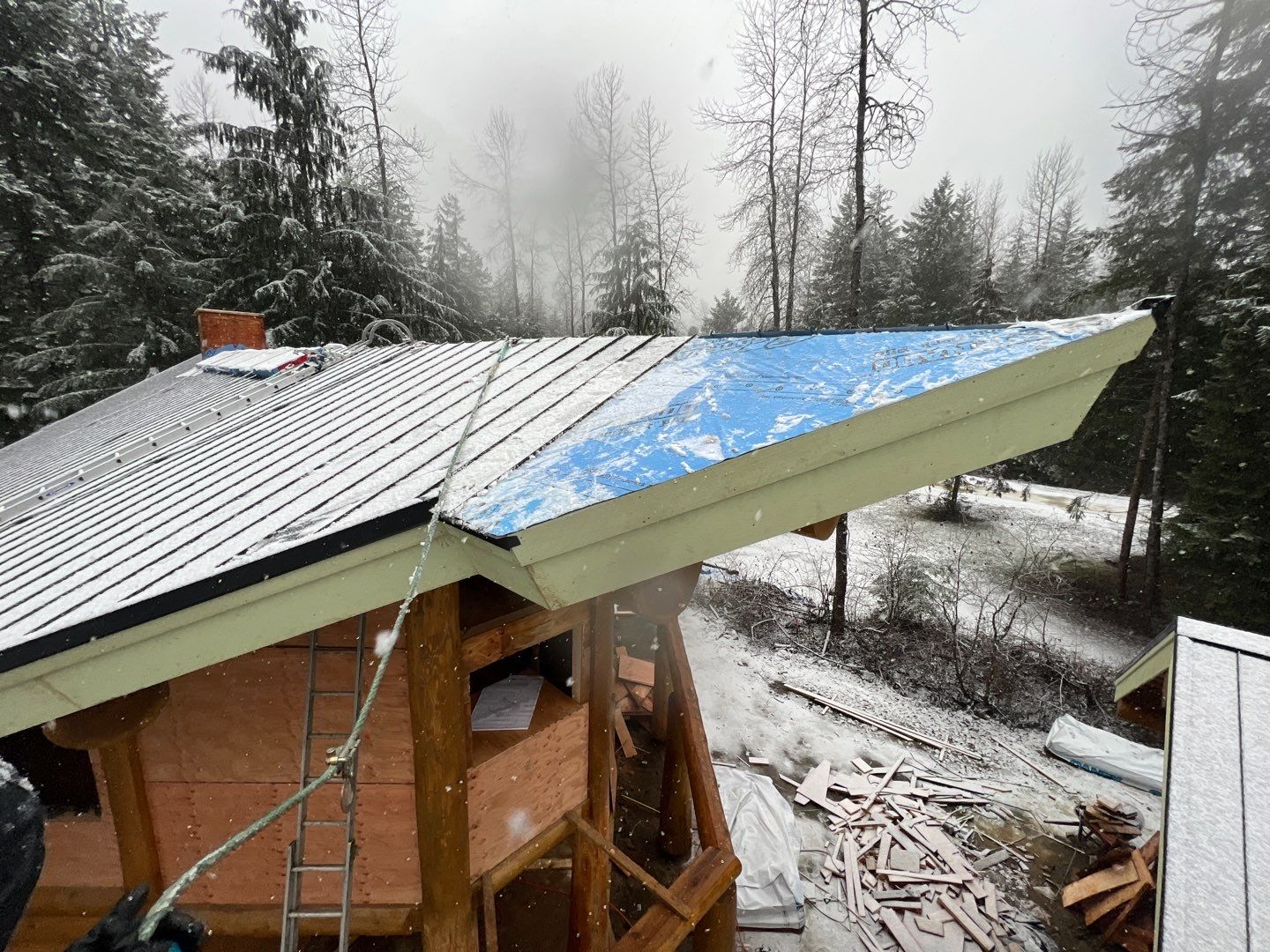 Residential Roofing Installation using 12" Prolok metal  by Top Notch Roofing Inc