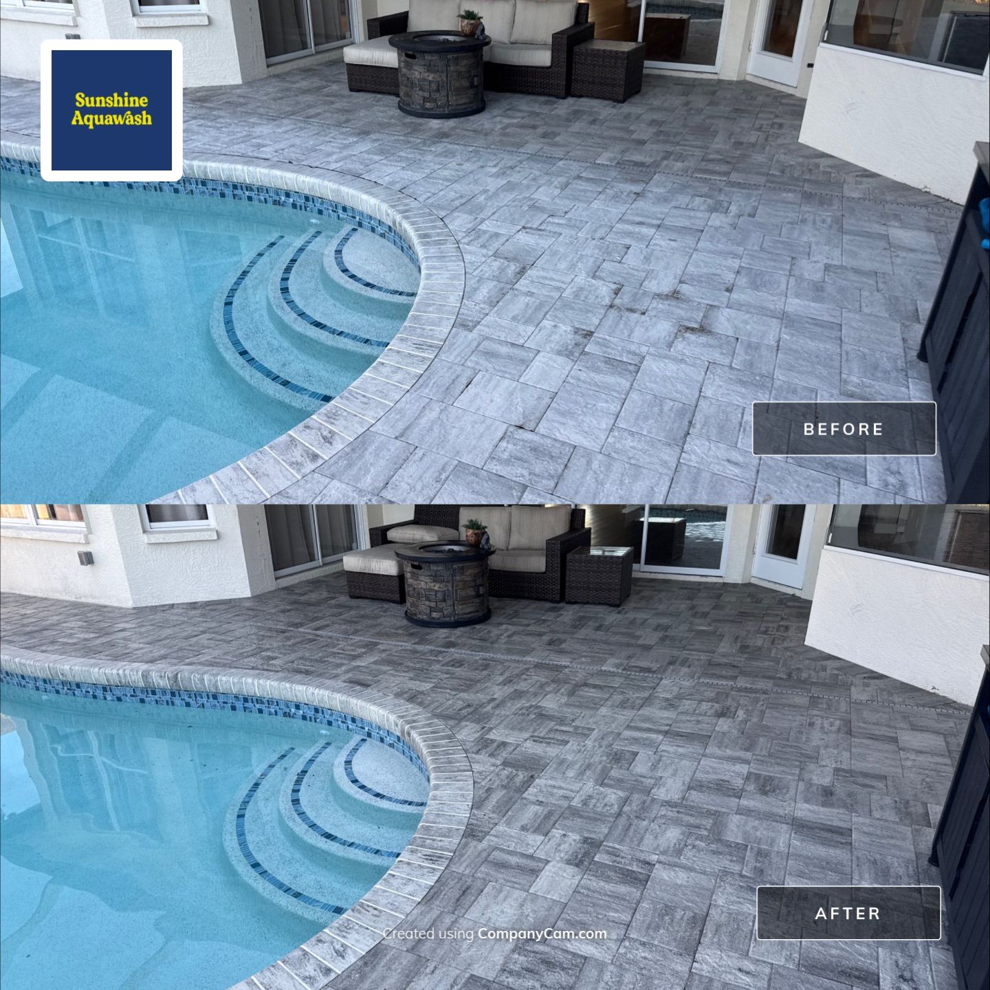 House Wash, Paver Pool Deck & Screen Enclosure Cleaning in Greenfield Plantation | Bradenton, FL by Sunshine AquaWash