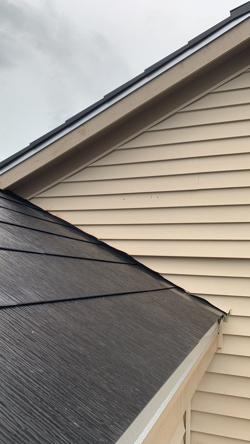 Tesla Solar Roof using Tesla Solar Roof V3 tiles by American Home Contractors