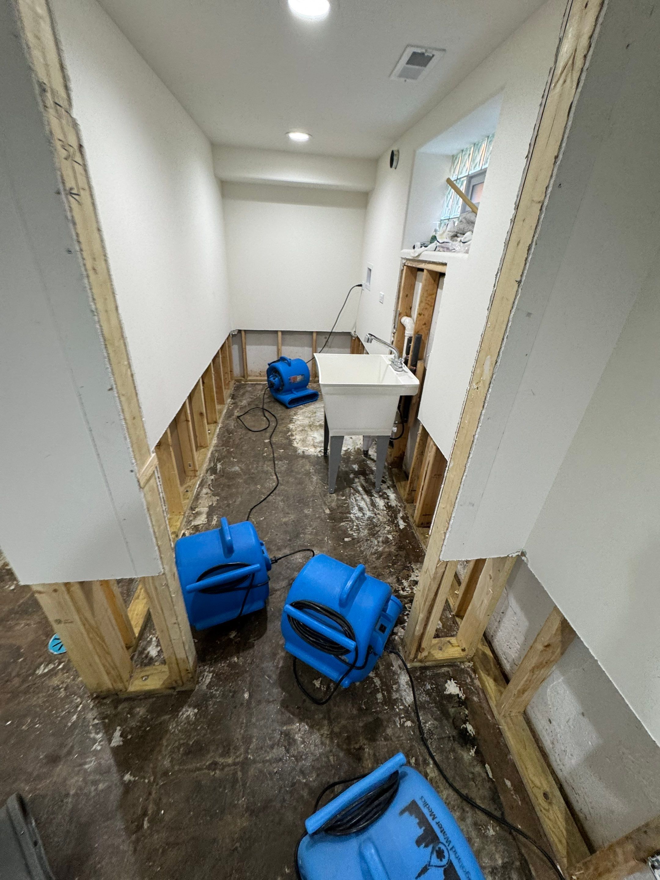 Basement Water Damage Mitigation and Structural Drying in Chicago by Chicagoland Water Medics