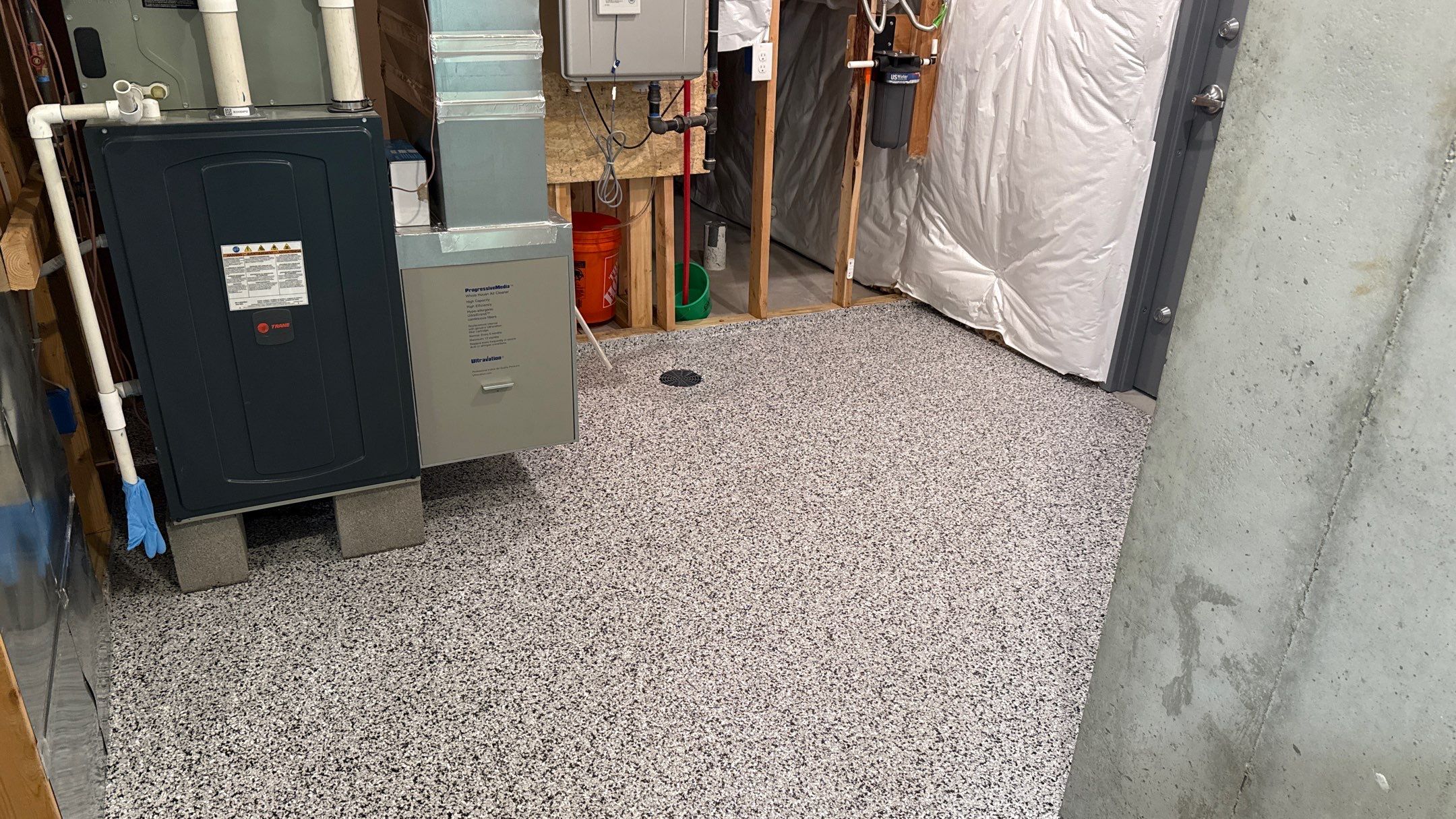 Randy Chose to Coat His Basement by Banner Garage