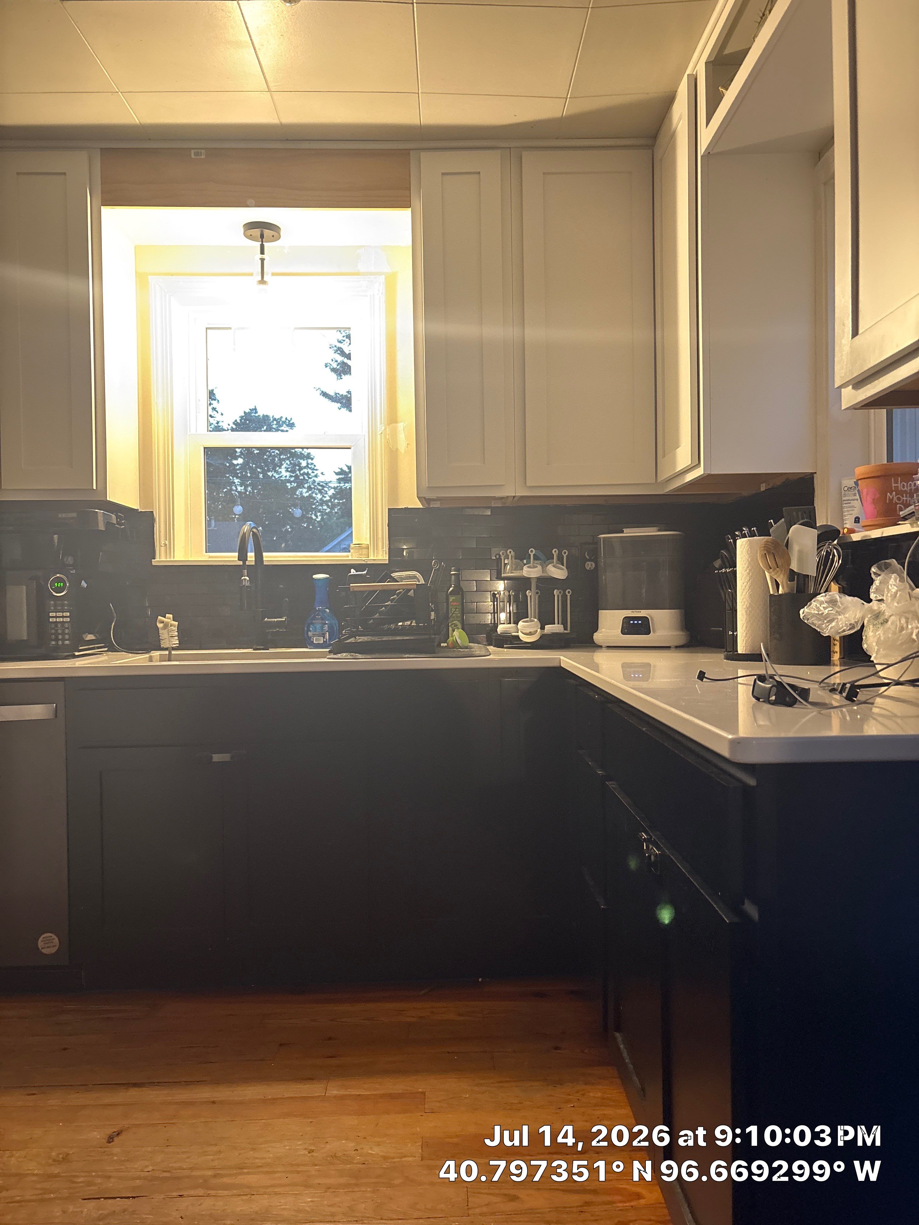 Two-Tone Kitchen Remodel with Quartz Countertops in Lincoln by CompanyCam Sales Demo
