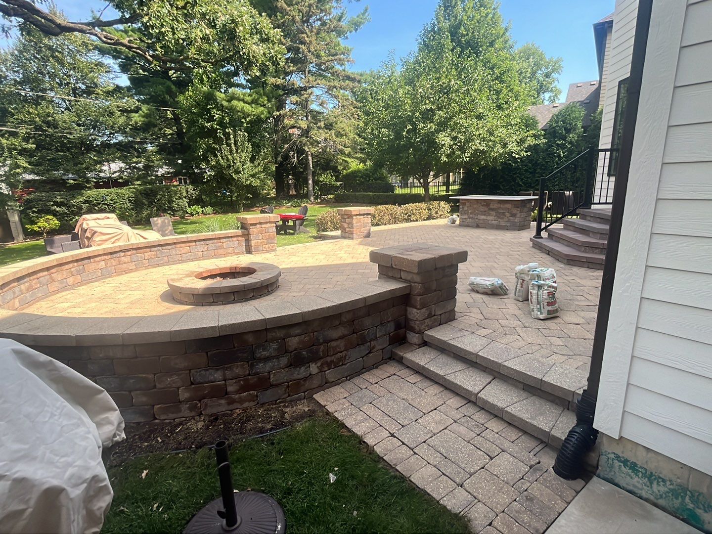 Brick paver clean, sand and seal.  using Surebond SB-1300 by Northern Power Washing LLC.