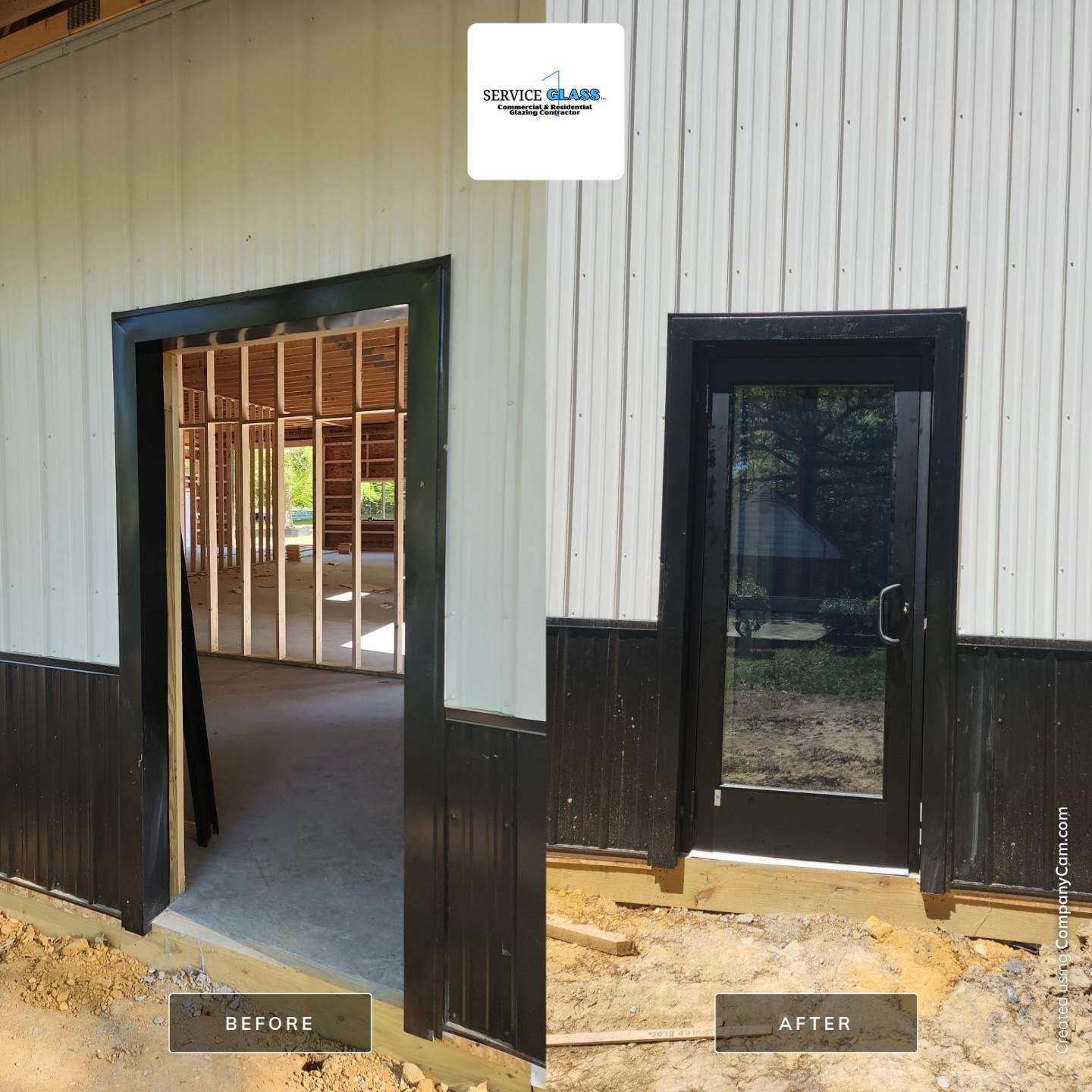Commercial Storefront Door Install using Storefront Door by Service Glass Inc