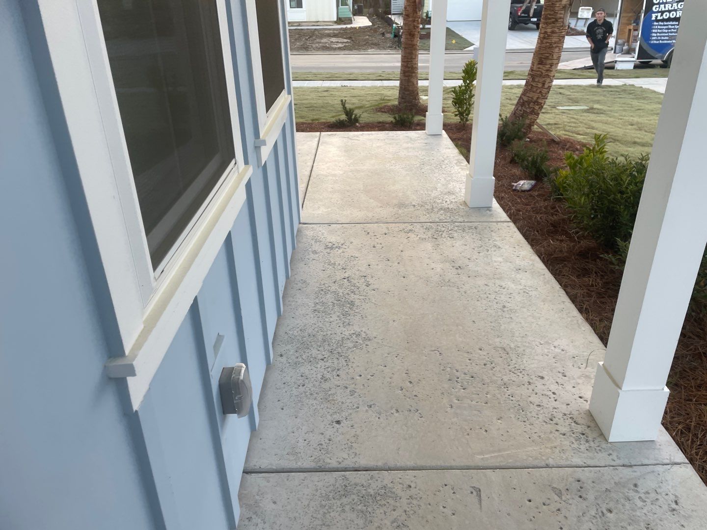 Front Patio Install by Innovative Concrete Coatings 