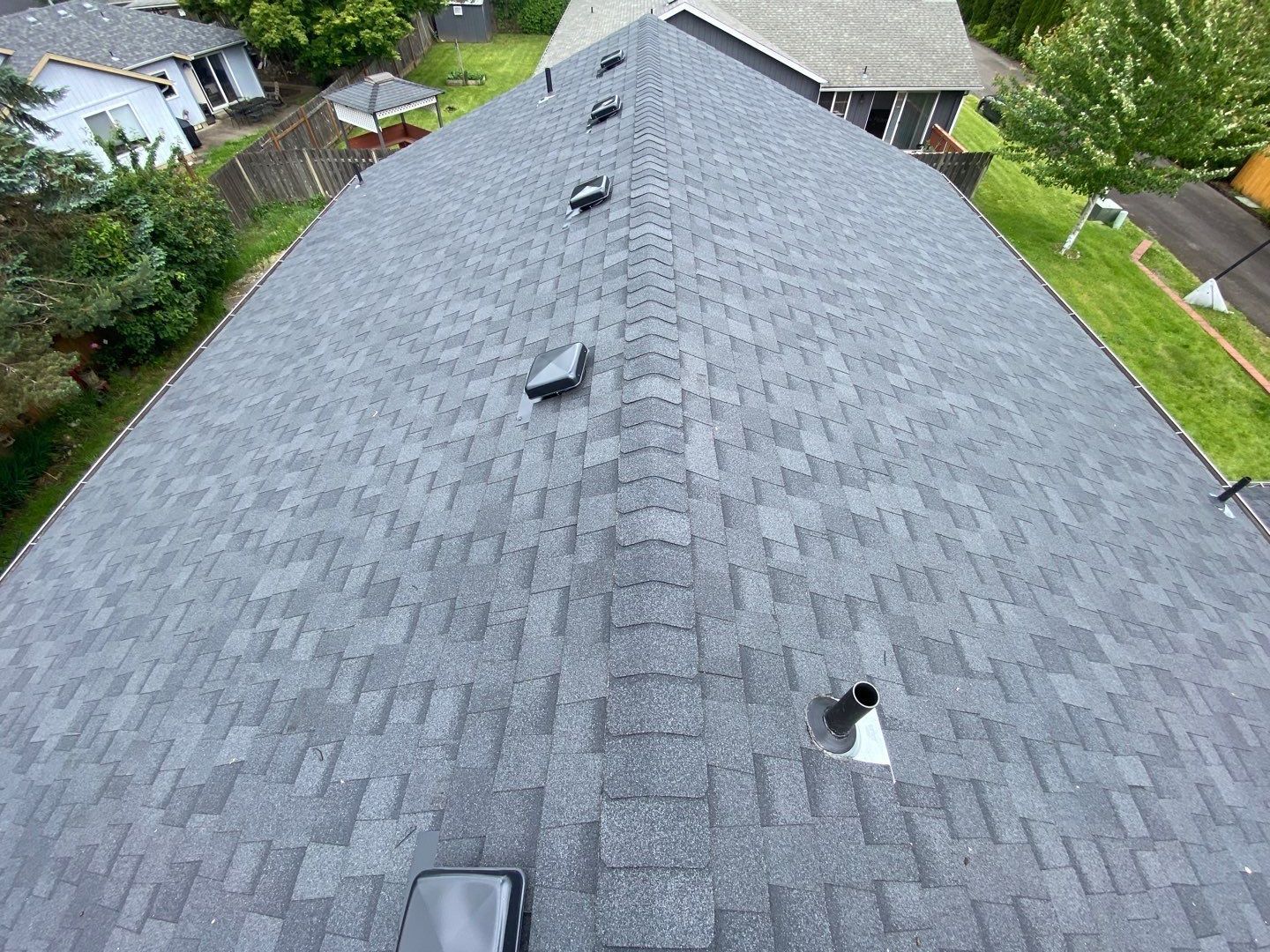 Estate Gray Shingles by Reimagine Roofing