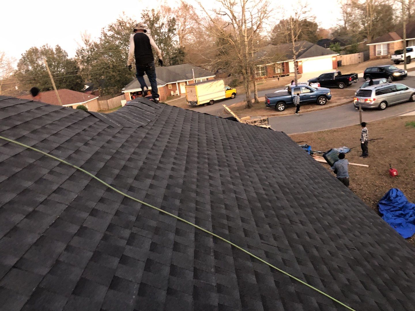Residential Roofing Installation using Roof Replacement by American Roofing & Construction LLC