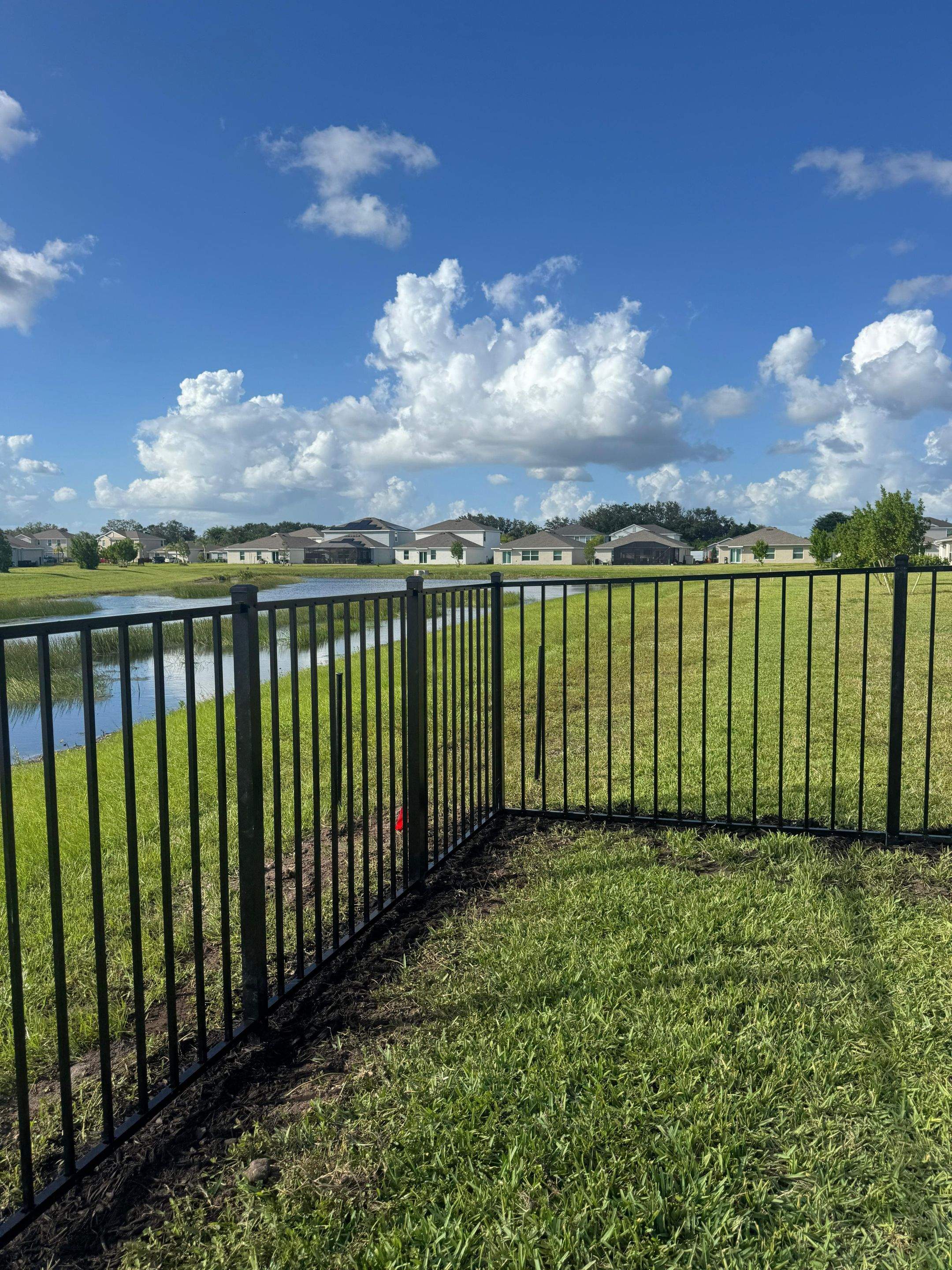 Black Aluminum Picket Fence Installation in Lehigh Acres by True Fence LLC